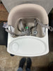 Baby Base 2-in-1 Booster Feeding and Floor Seat with Self-Storing Tray - Cashmere