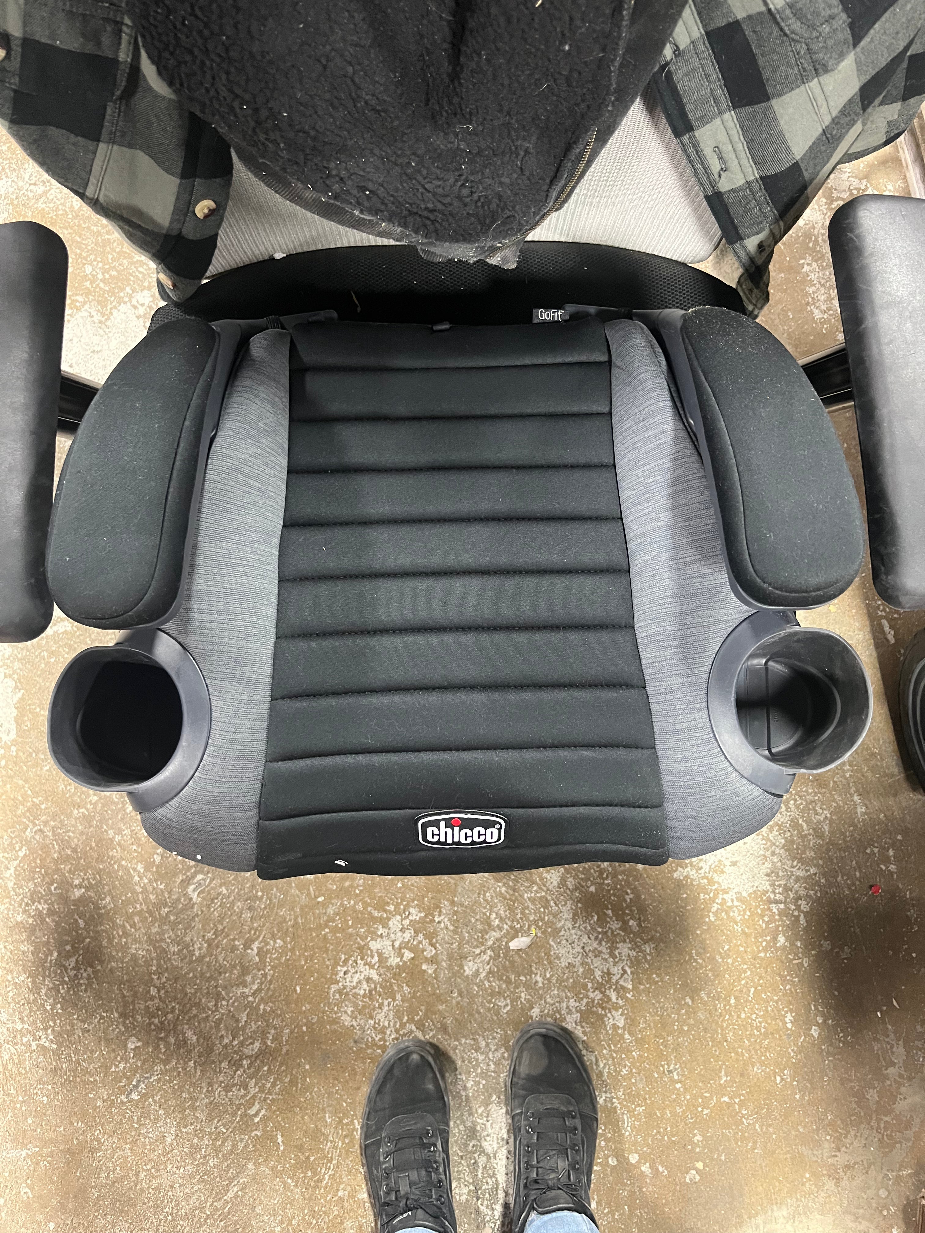 GoFit Cleartex Backless Booster Car Seat