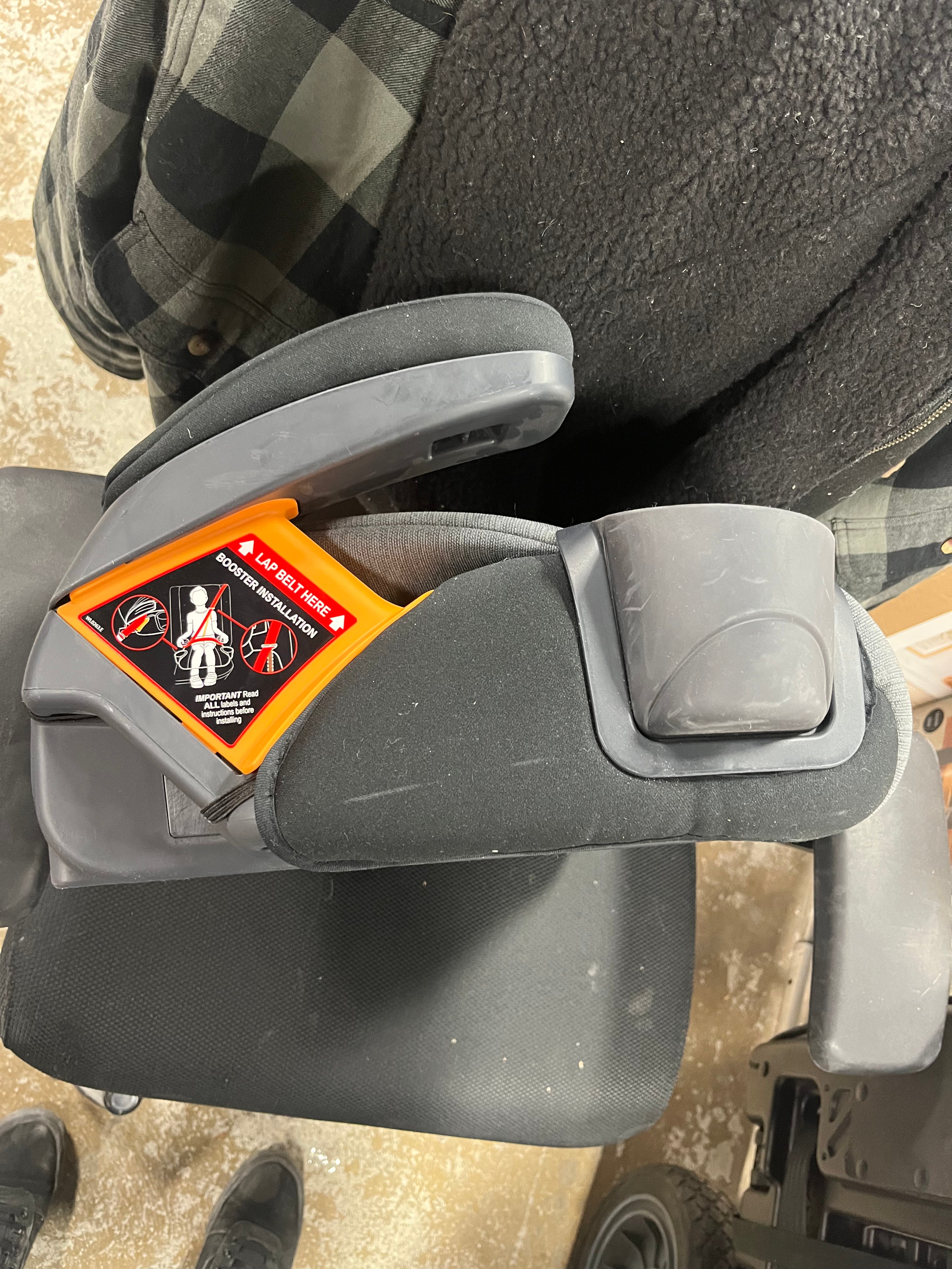 GoFit Cleartex Backless Booster Car Seat