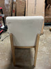 Upholstered Natural Wood Slipper Dining Chair