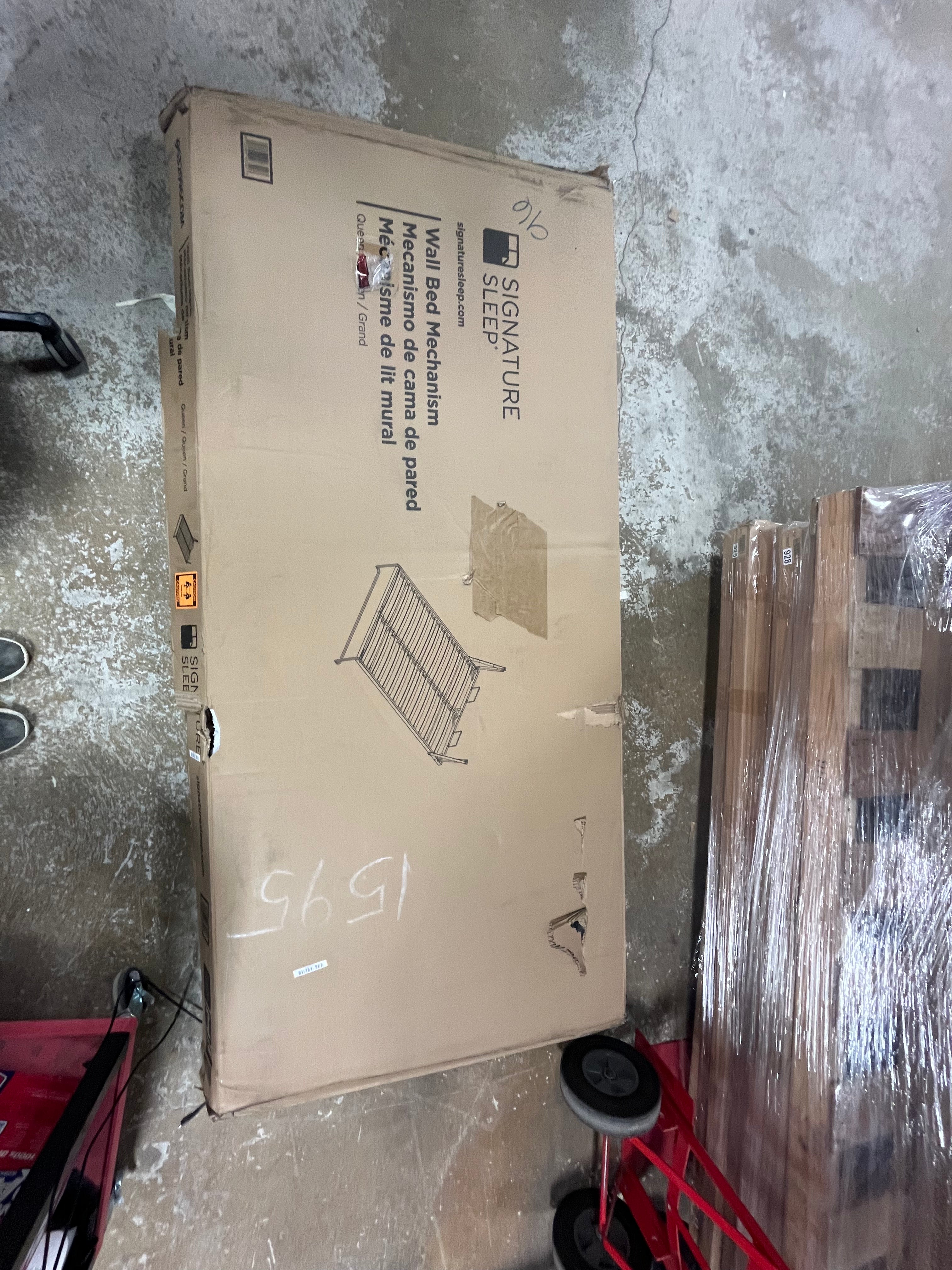 Wall Bed Frame and Mechanism Kits Queen Size Vertical Opening (Cabinet not included)