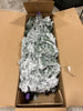 Snow Flocked Christmas Tree, Artificial Holiday Hinged Pine Tree with 1010 Branch Tips, Solid Metal Stand, Premium Xmas Full Fake Tree for Home, Office, Party Decoration