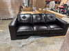 Oversized Genuine Leather Sofa with Solid Wood Frame