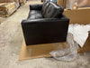 Oversized Genuine Leather Sofa with Solid Wood Frame