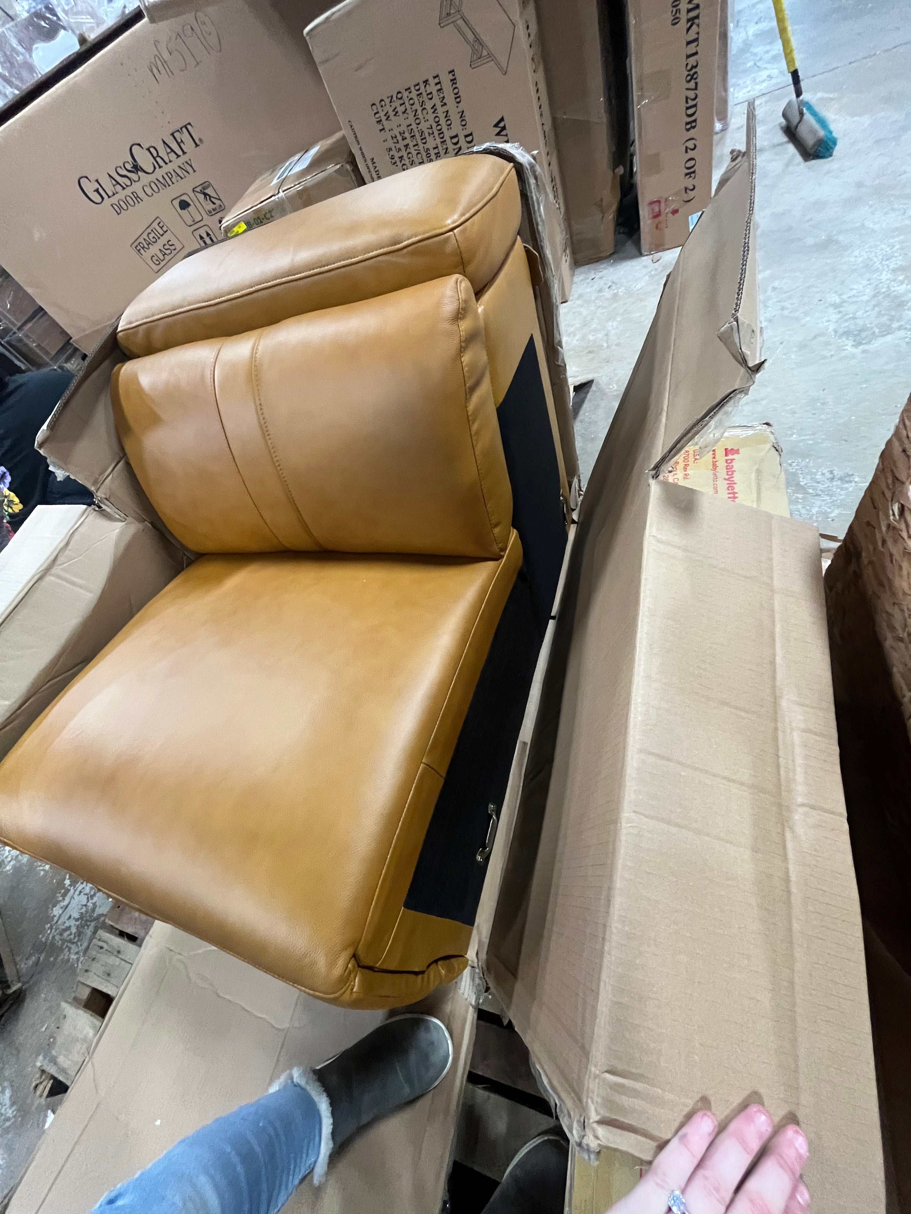 Ayshea Upholstered Power Reclining Sectional 3-BOXES