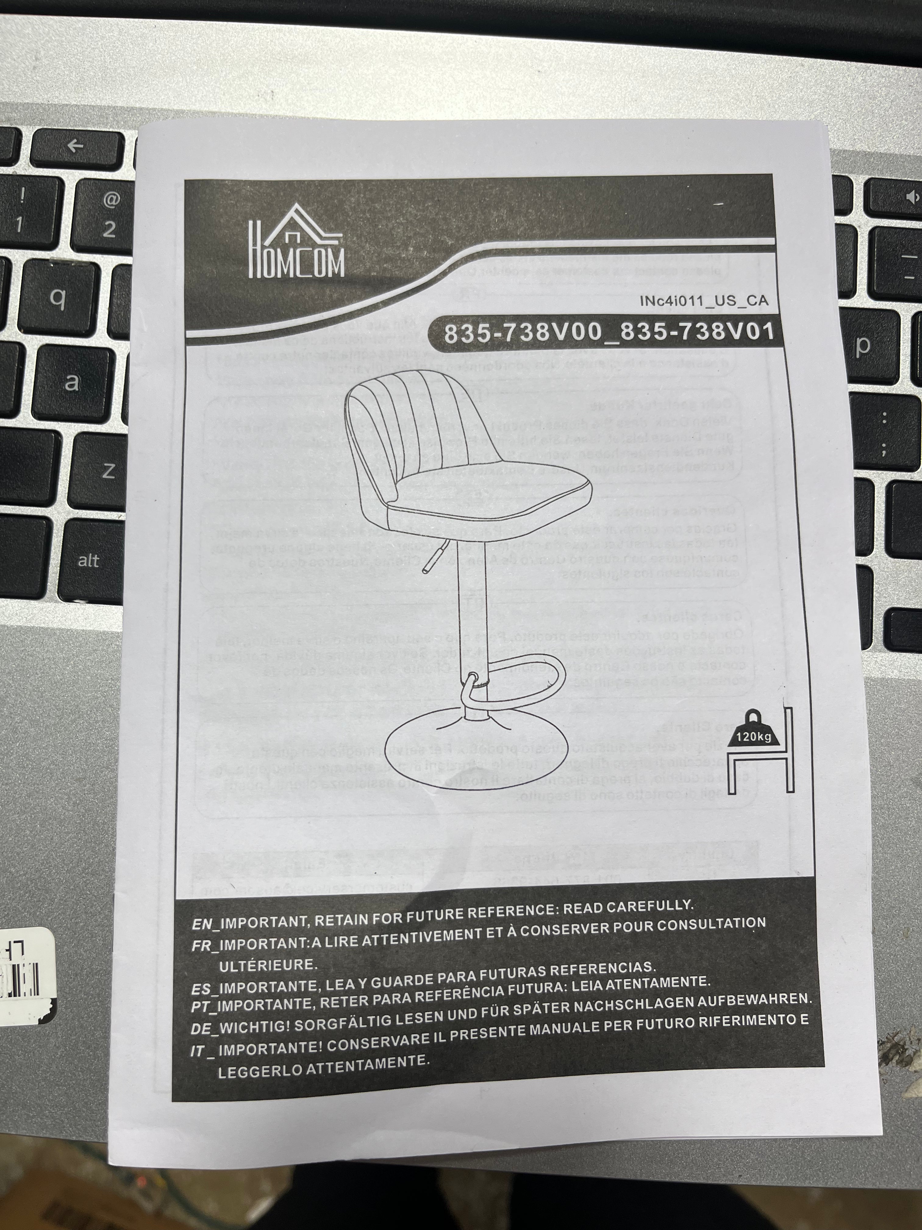 Adjustable Bar Stools 1-Piece, Velvet Counter Height Barstool, Upholstered Kitchen Stool with Swivel Seat, Steel Frame, Footrest
