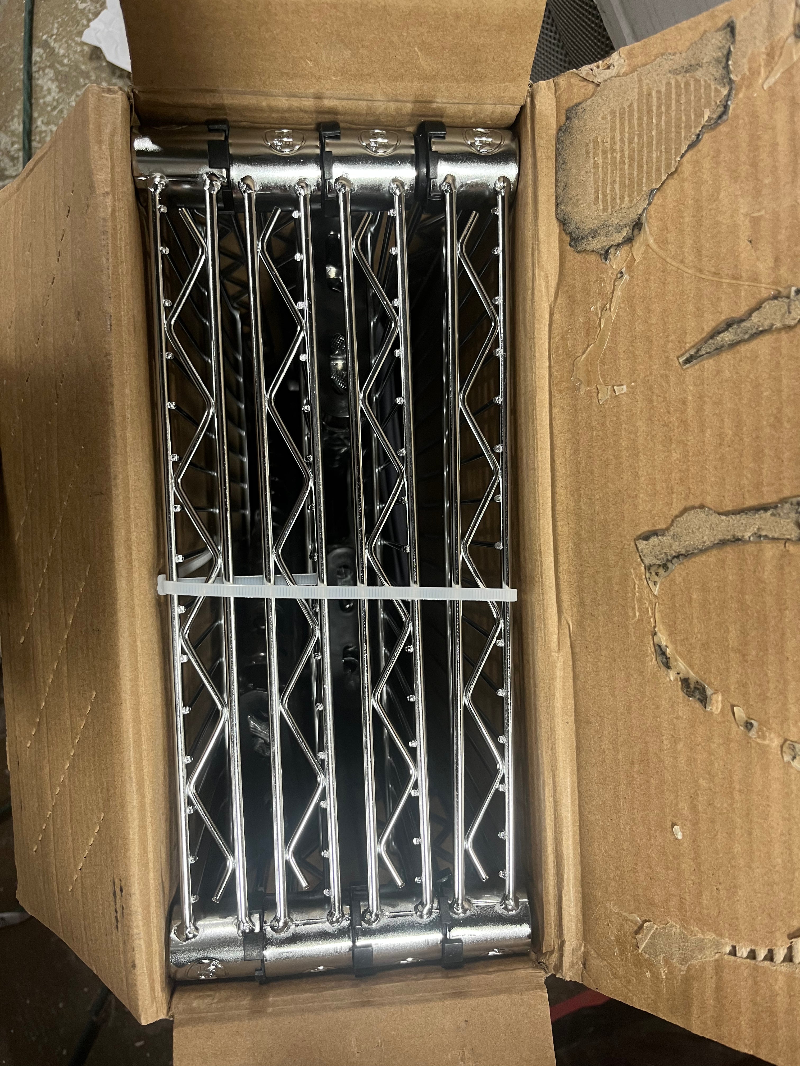 4 Tier Wire Shelving Chrome