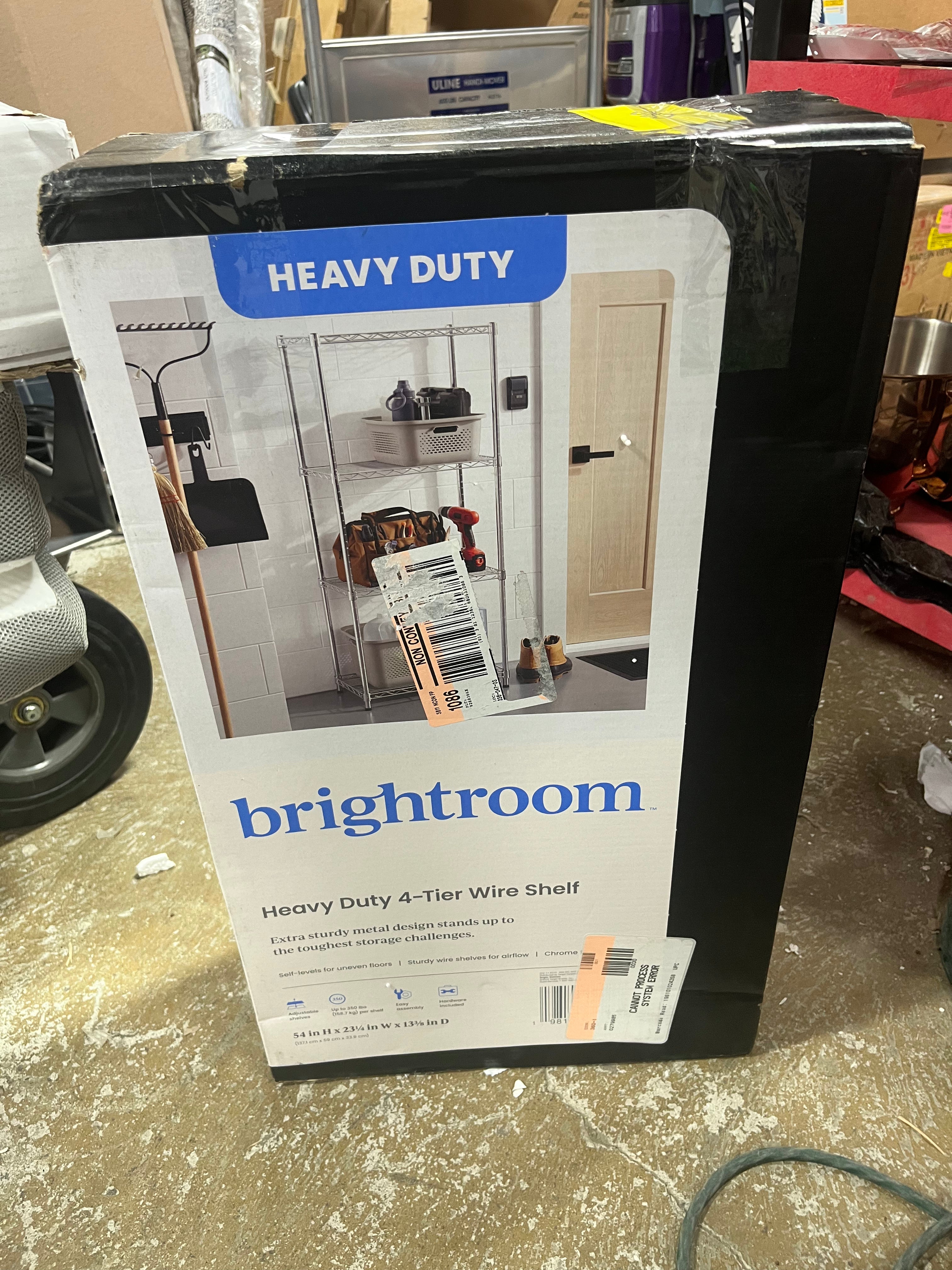 4 Tier Wire Shelving Chrome