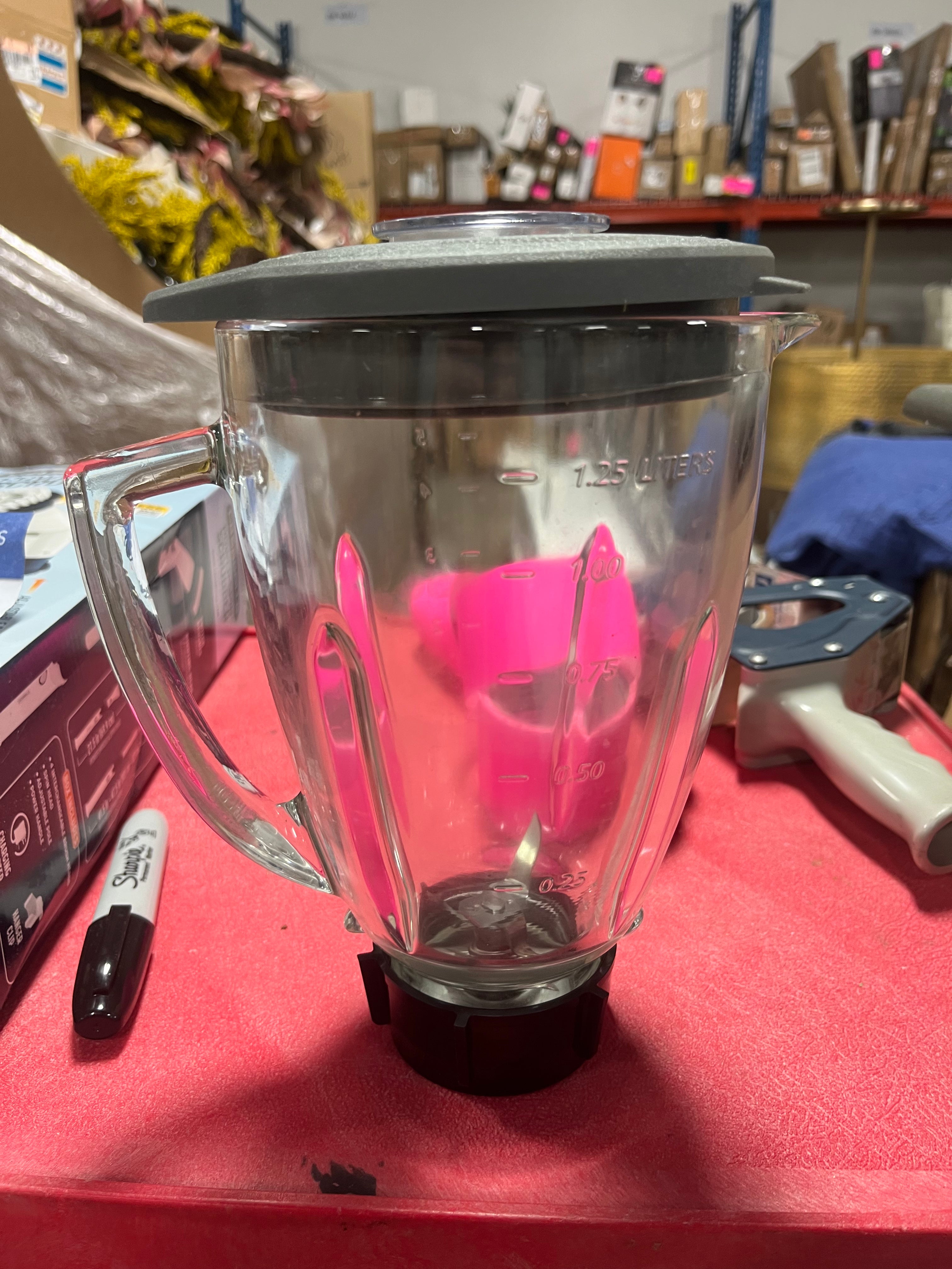 2-in-1 One Touch Blender - Stainless Steel: Glass Jar, 6 Speeds, Smoothies, Ice Crush, Dishwasher-Safe Parts