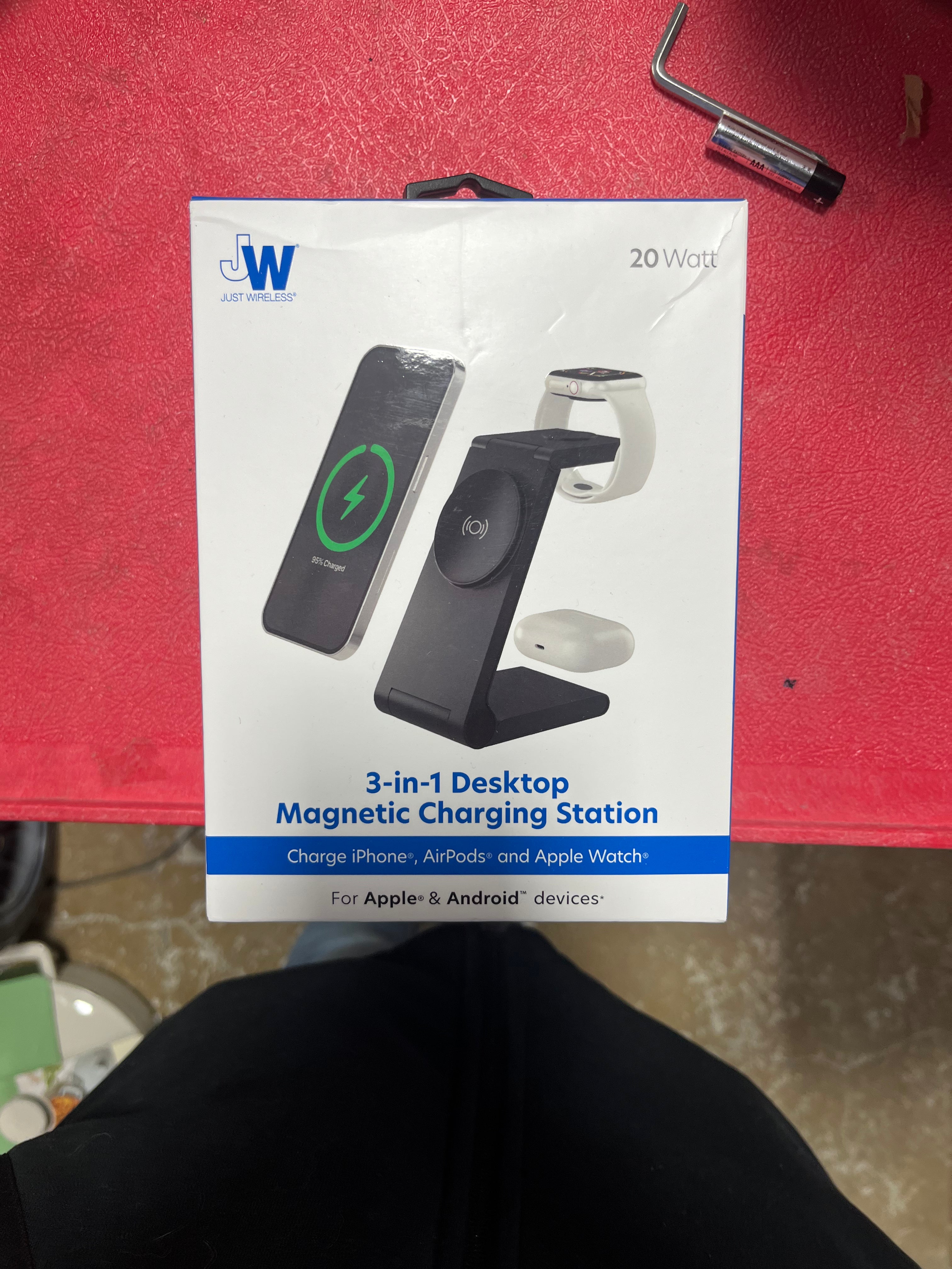 3-in-1 Magnetic Wireless Charger - Black