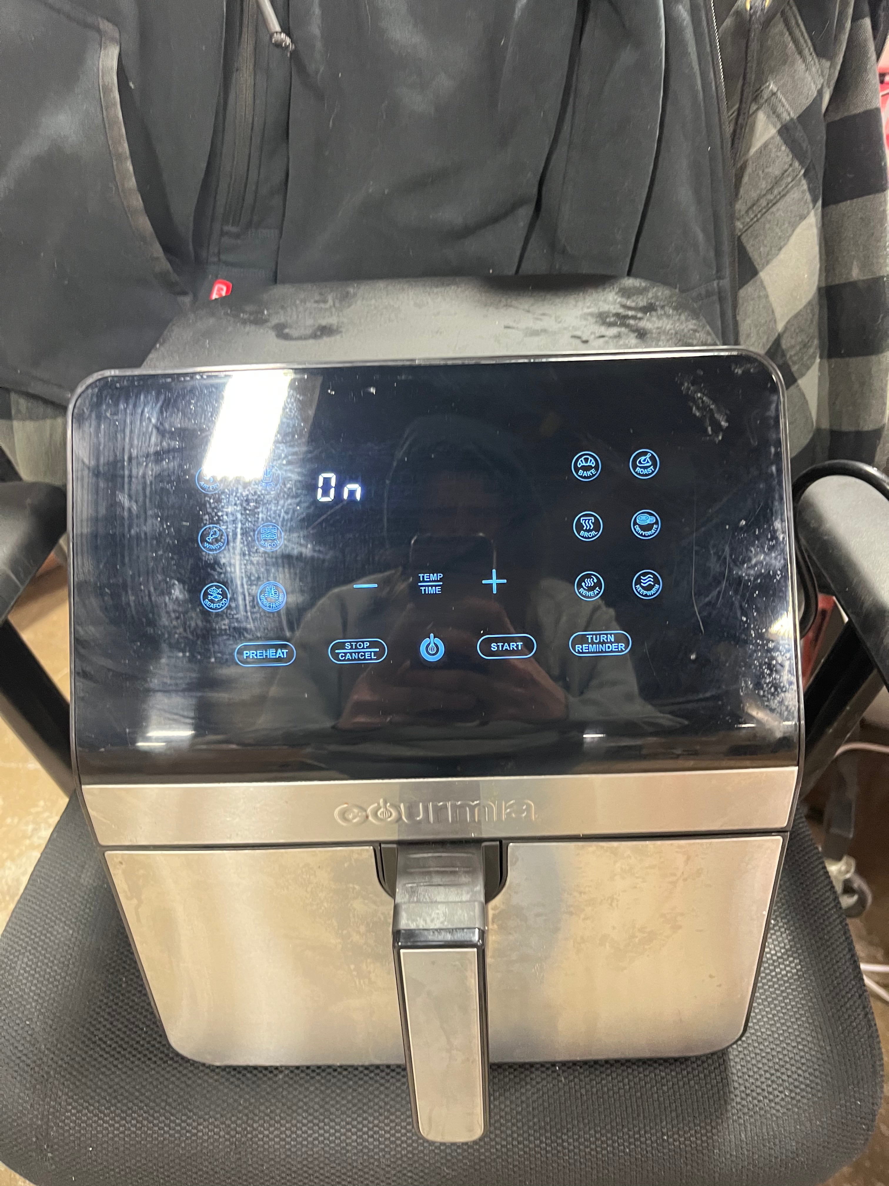Digital Air Fryer, with 12 One-Touch Functions & Guided Cooking - Stainless Steel: Kitchen Appliance