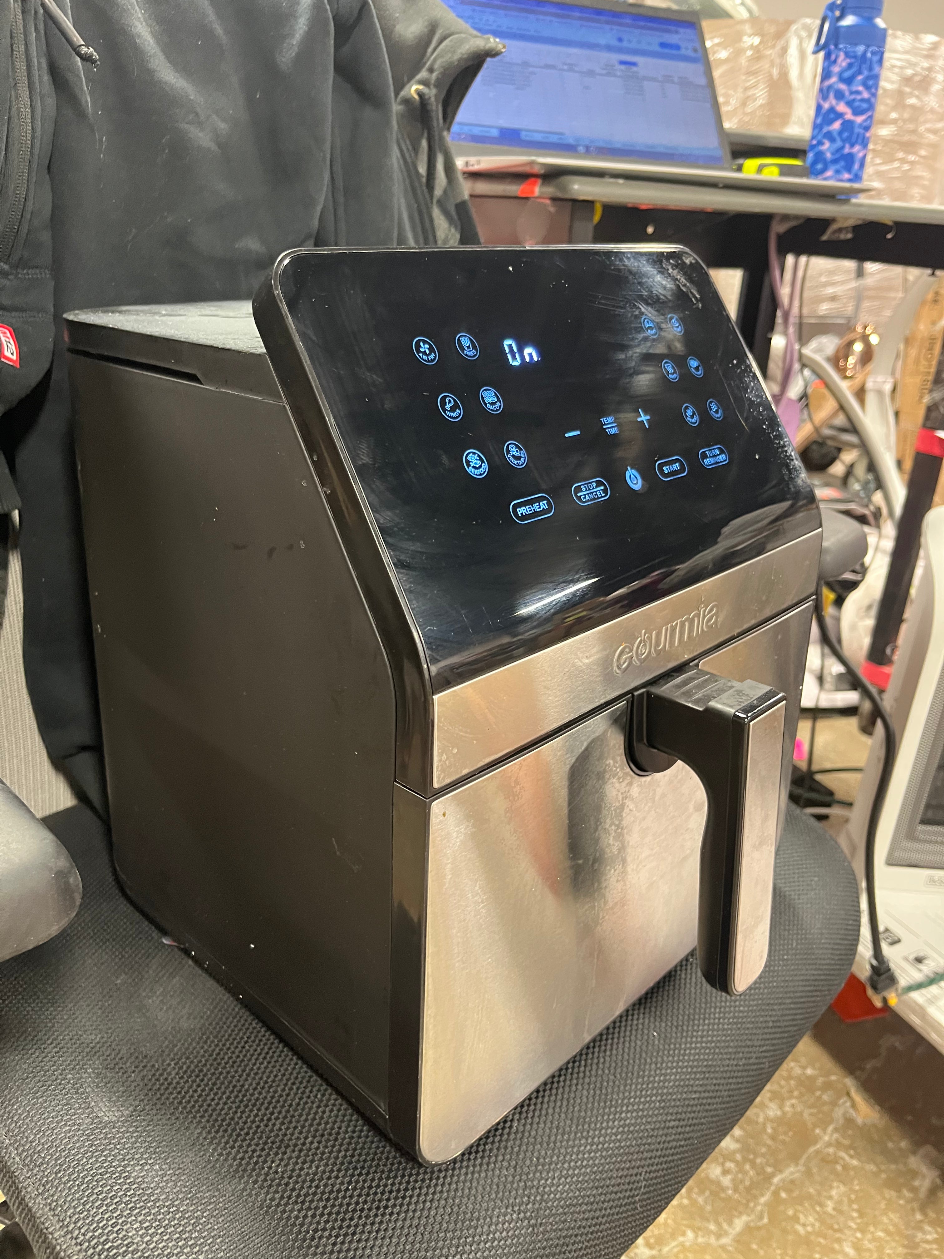 Digital Air Fryer, with 12 One-Touch Functions & Guided Cooking - Stainless Steel: Kitchen Appliance