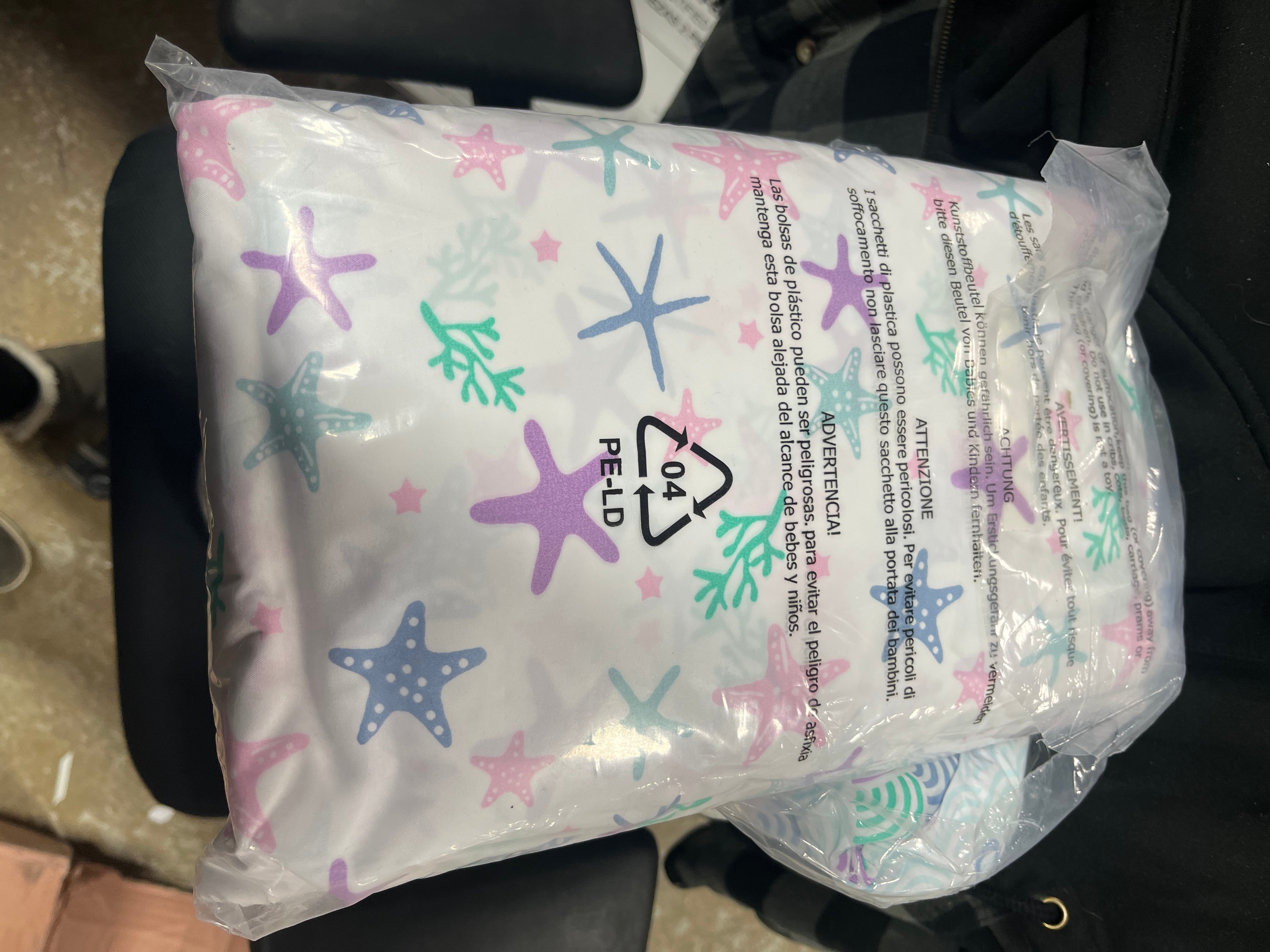 5pc Mystical Mermaid Kids' Bed in a Bag Blue Girls,Bedding Set, Microfiber, Fade-Resistant - Full