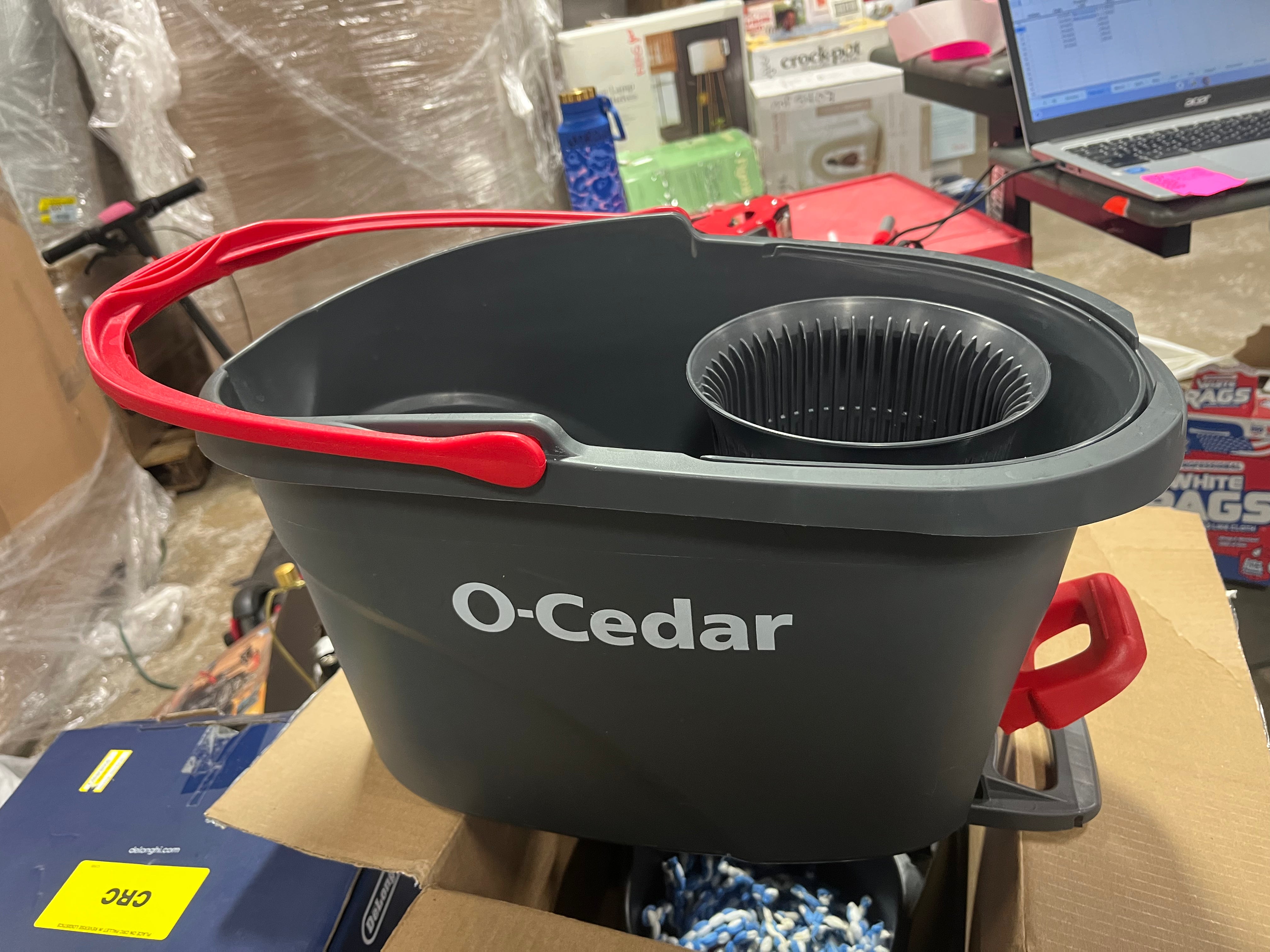 RinseClean Spin Mop & Bucket System | Clean with Clean Water | Removes 99% of Bacteria