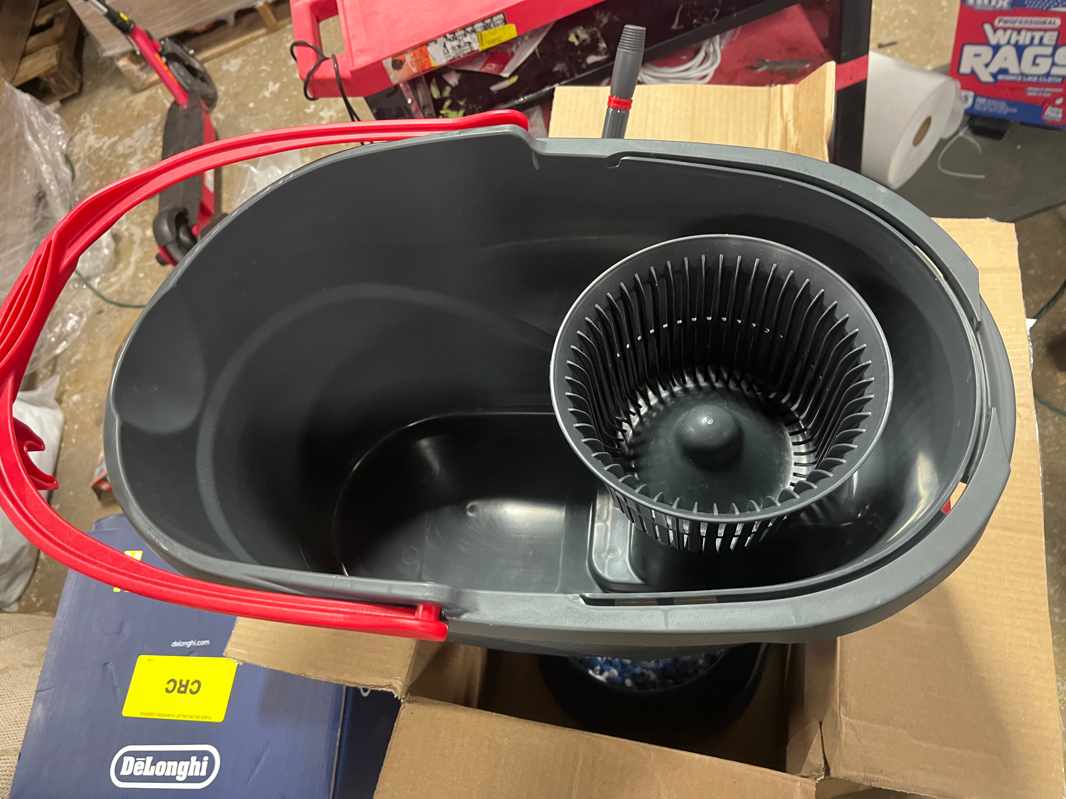 RinseClean Spin Mop & Bucket System | Clean with Clean Water | Removes 99% of Bacteria