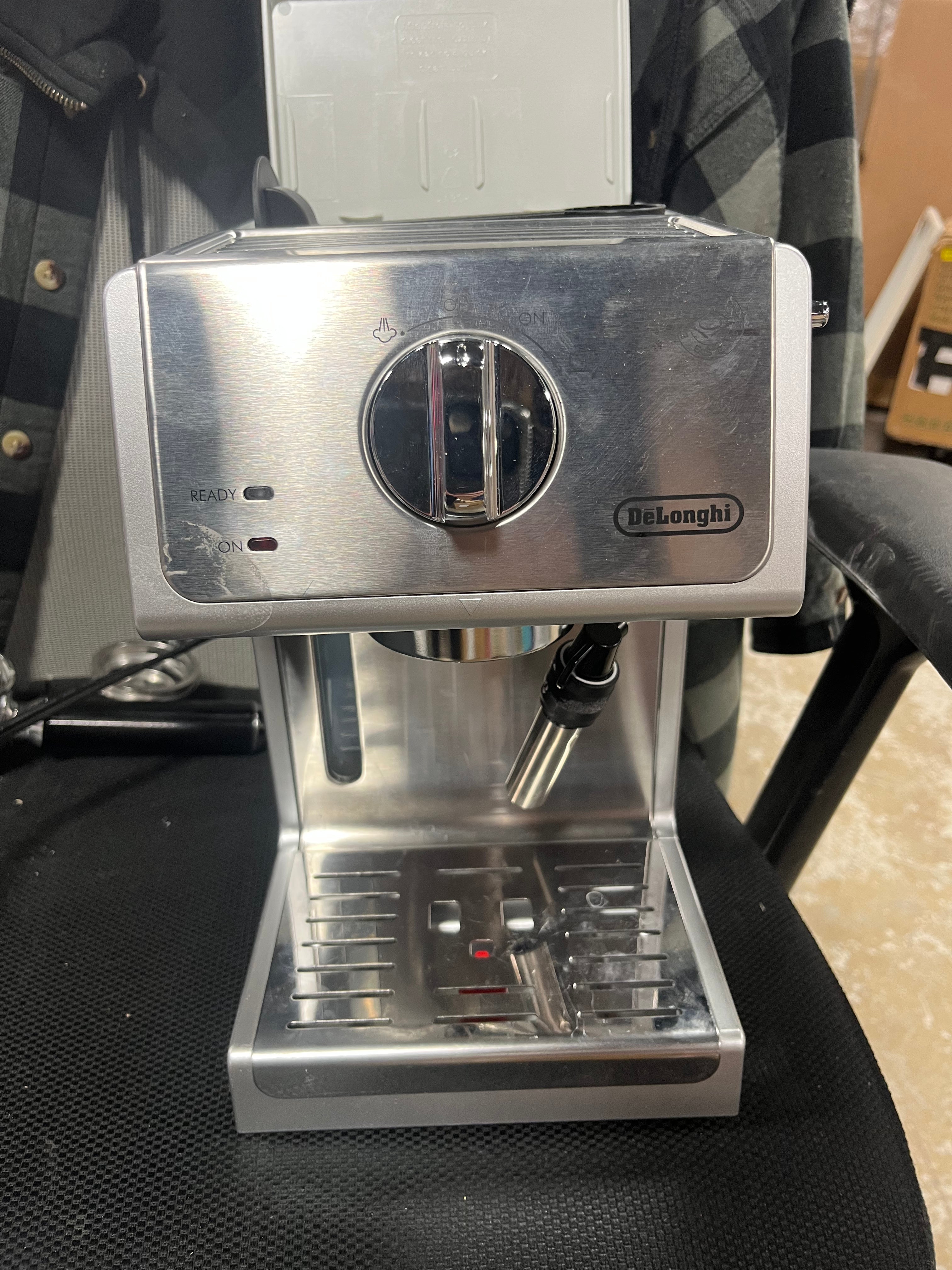 15 Bar Pump Espresso Machine - Silver, Adjustable Cup Shelf, Milk Frother, Removable Water Reservoir