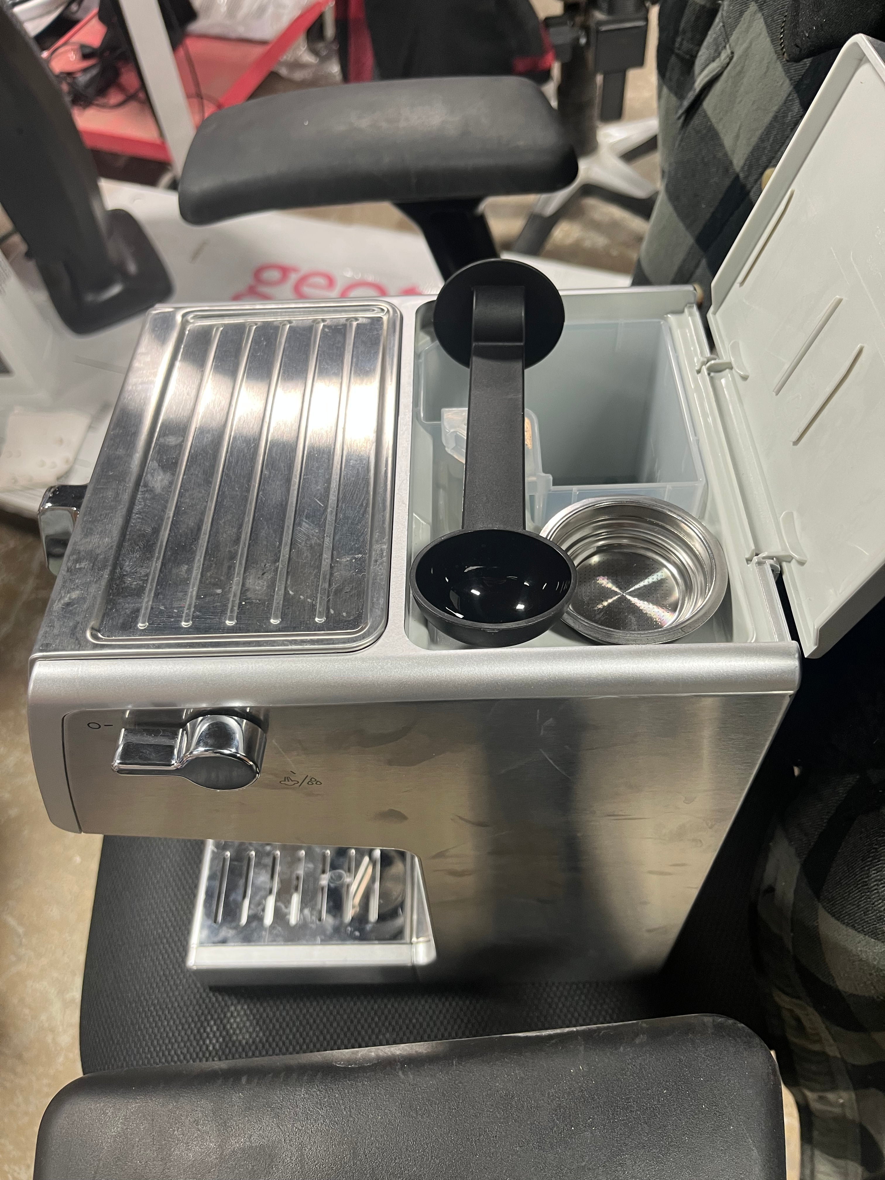 15 Bar Pump Espresso Machine - Silver, Adjustable Cup Shelf, Milk Frother, Removable Water Reservoir