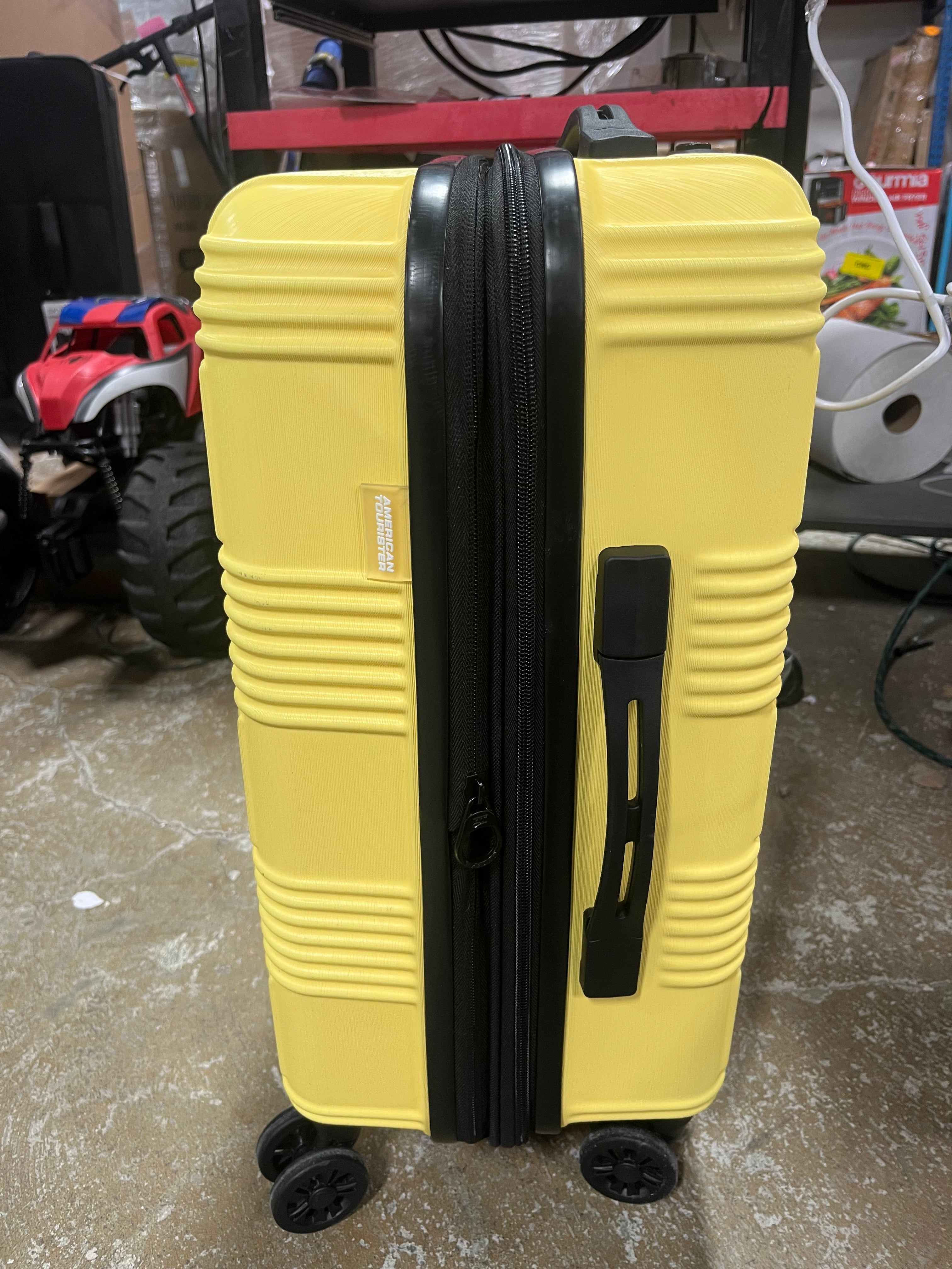 NXT Checkered Hardside Carry On Spinner Suitcase