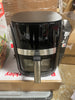 Digital Window Air Fryer with 12 Presets & Guided Cooking Black: Stainless Steel