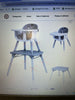 Chair for Babies and Toddlers w/Safety Harness, PU Leather Cushion & Removable Food Tray, Gray