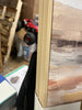 (Set of 2) Faded Landscape Framed Wall Canvases Natural - Polystyrene Frame, Blockprint Art