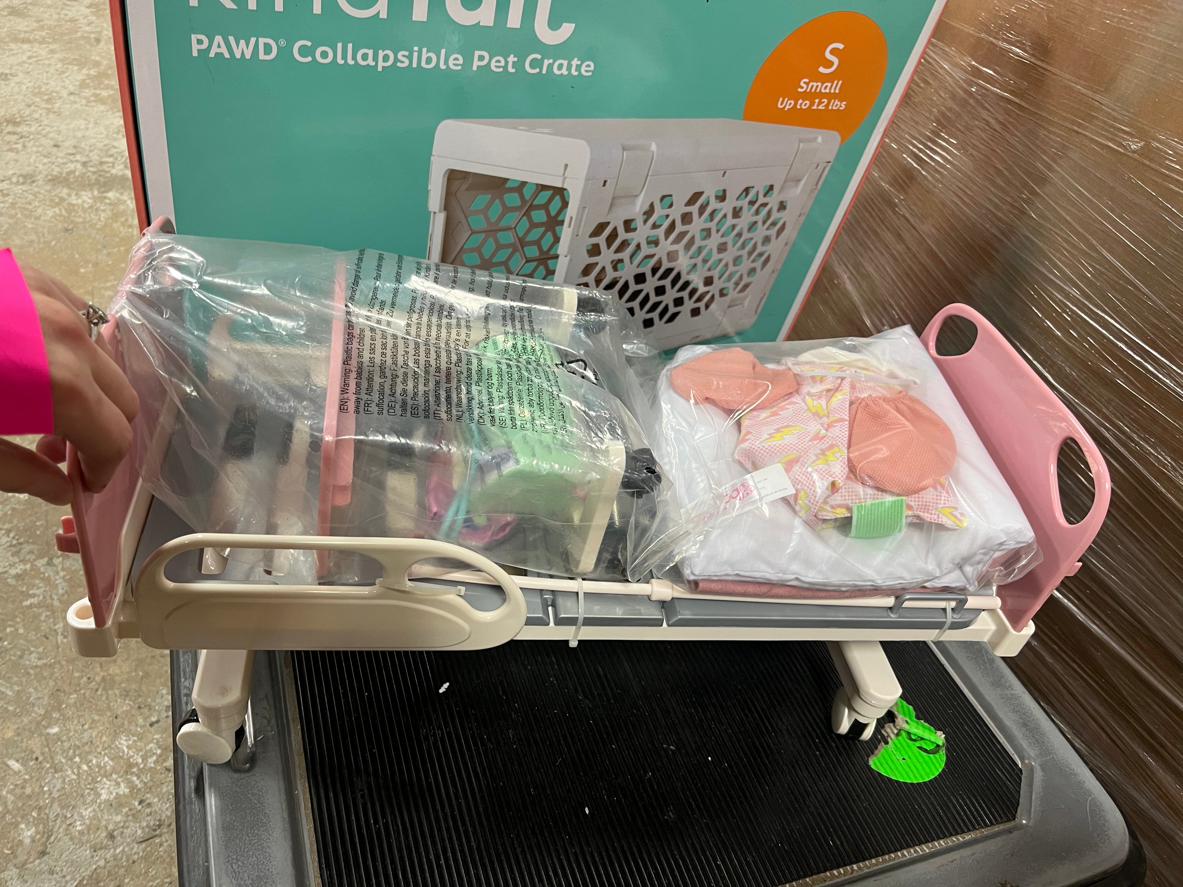 Adjustable Hospital Bed & Doctor Set for  Dolls - Get Well Bed