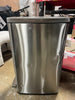 Slim Step Trash Can -  Stainless Steel Kitchen Garbage Can, Indoor, Smooth Finish, Silver