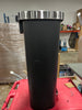 Plastic Locking Lid Step Trash Can Black - Indoor Kitchen Garbage Can, Spot Clean