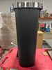 Plastic Locking Lid Step Trash Can Black - Indoor Kitchen Garbage Can, Spot Clean