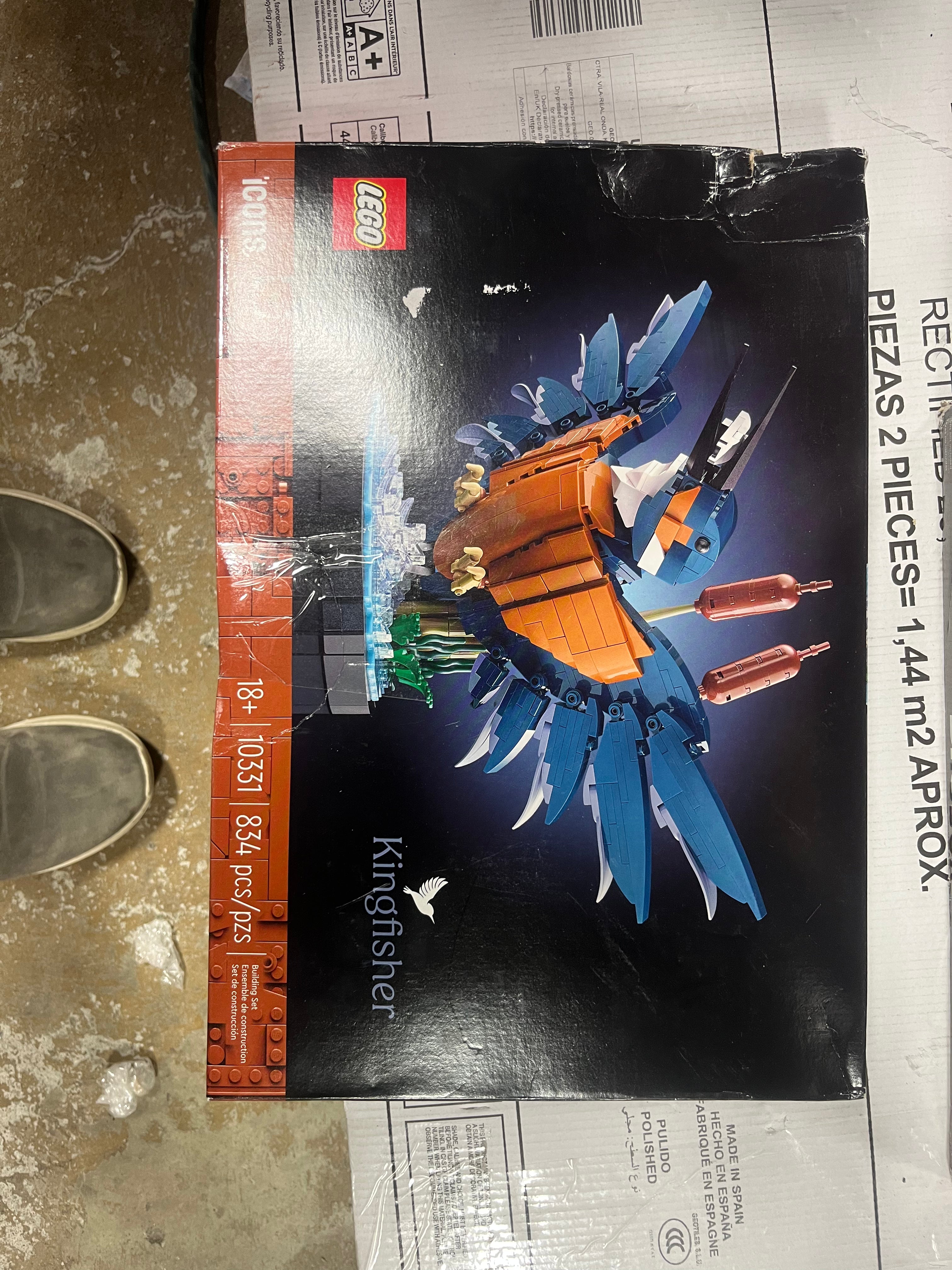 Icons Kingfisher Bird Building Set for Build and Display