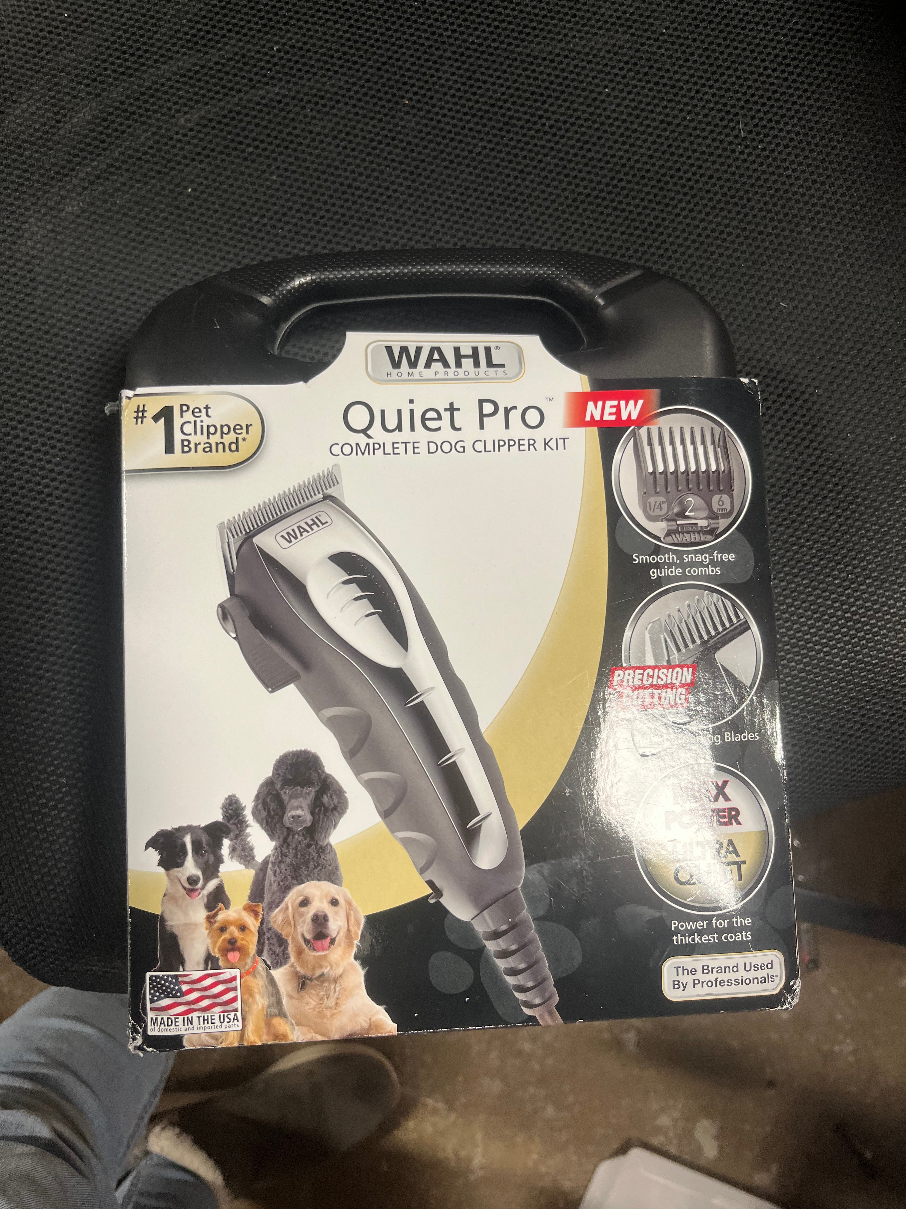 Quiet Pro Corded Electric Dog Hair Clipping Grooming Kit for Home