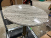 Marble and Brass Accent Side Drink Table