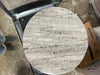 Marble and Brass Accent Side Drink Table