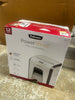 Powershred 12-Sheet Cross-Cut Paper Shredder - White: Safety Switch, Shreds Staples & Clips, Auto Start/Stop