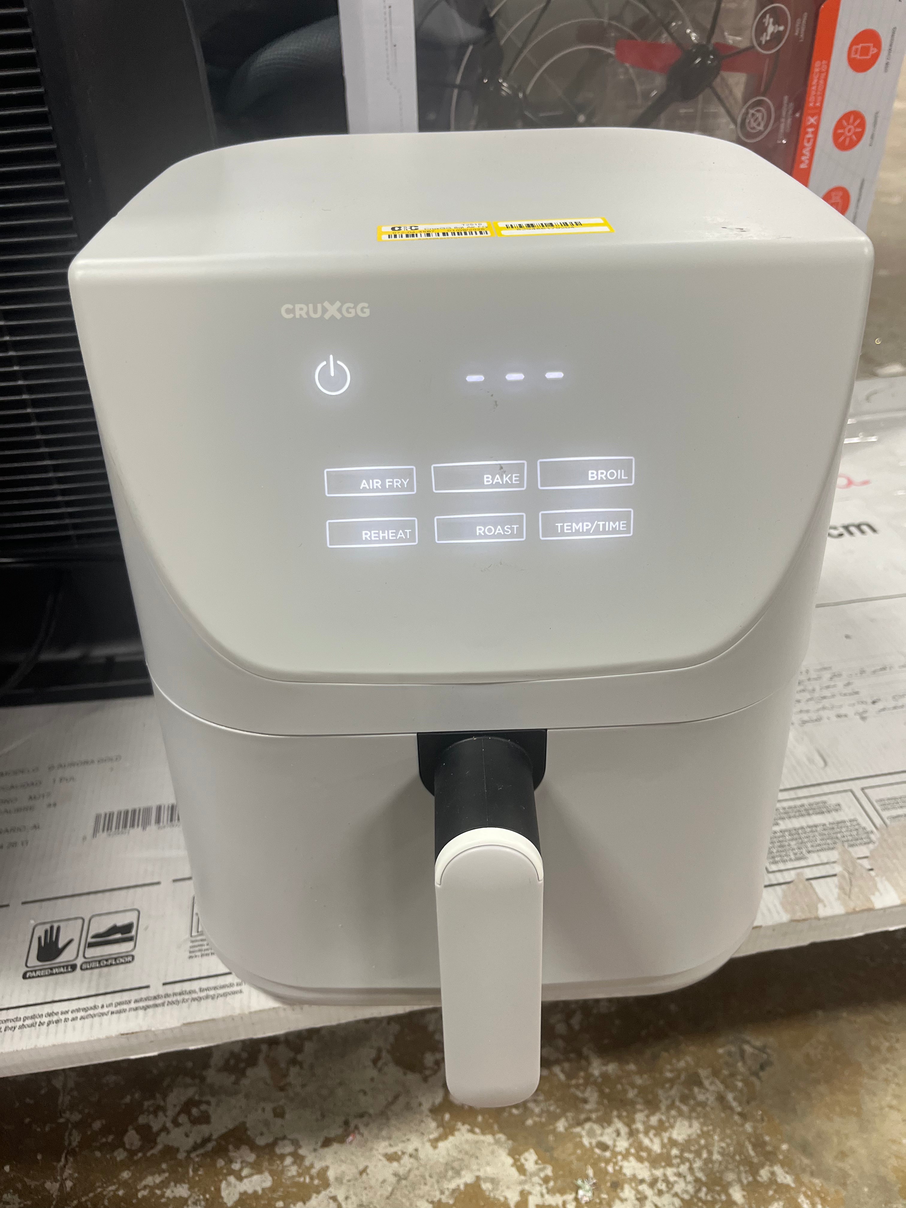 Air Fryer Gray: Electric Fryer, Dishwasher-Safe Parts
