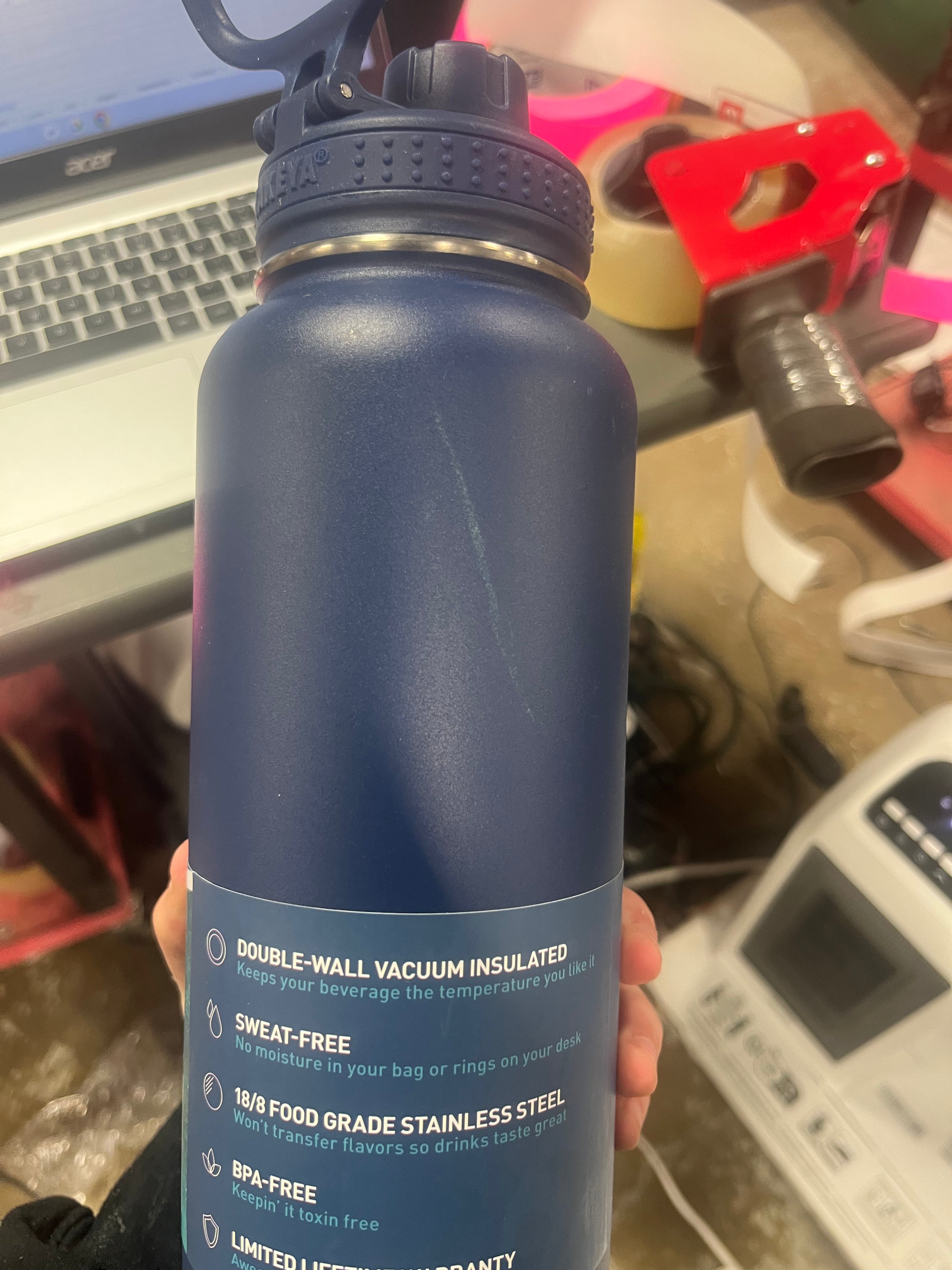 Actives Water Bottle With Spout Lid