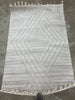 Risette Solid 4'x6' Shag Area Rug, Ivory