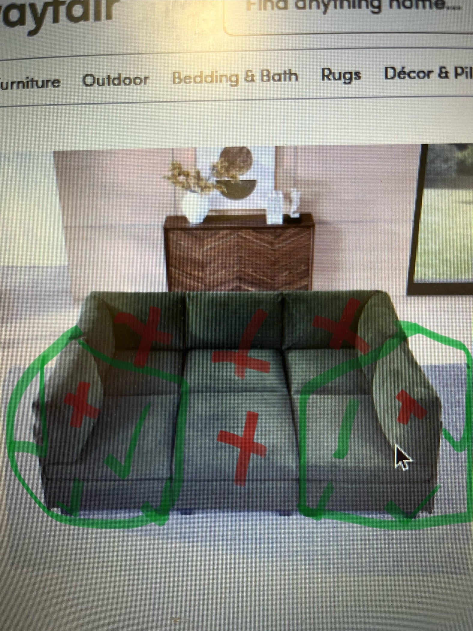 2-Piece Upholstered Sectional 2-BOXES