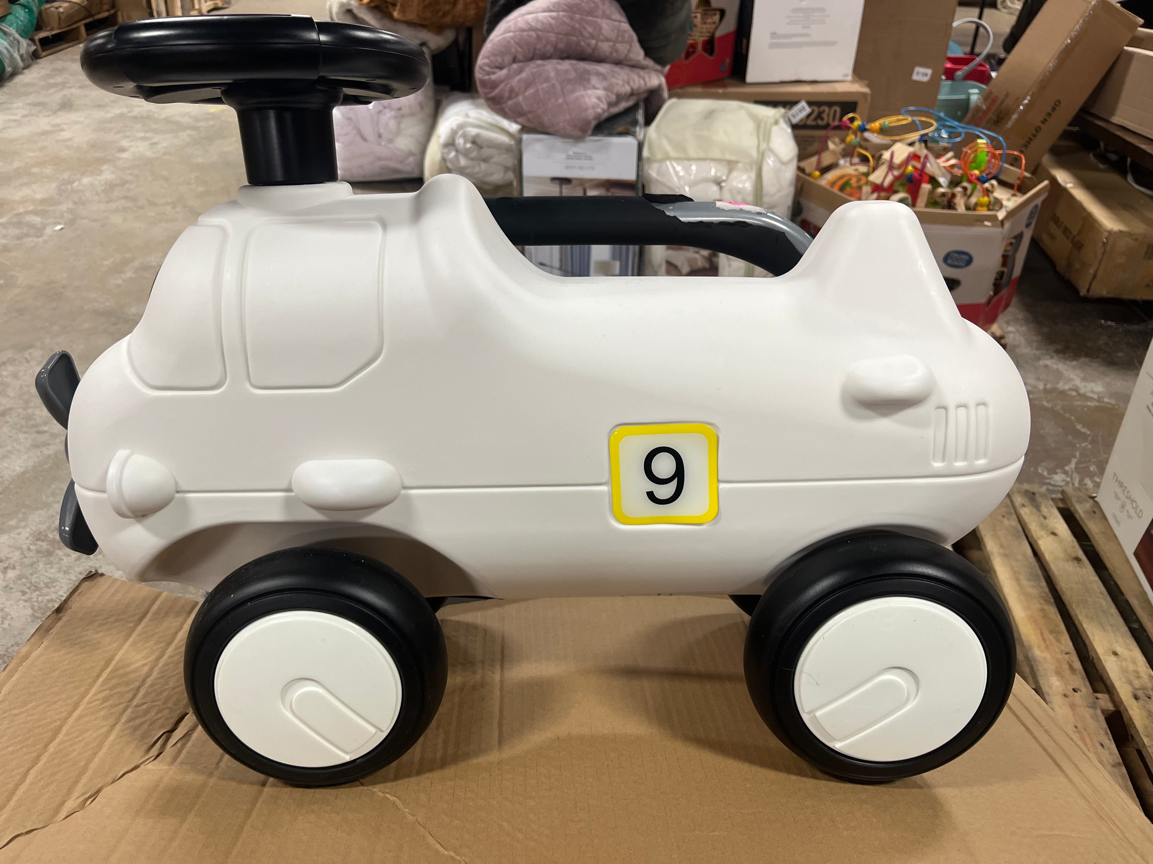 3-in-1 Rocking Horse & Sliding Car w/ Detachable Balance Board Indoor & Outdoor