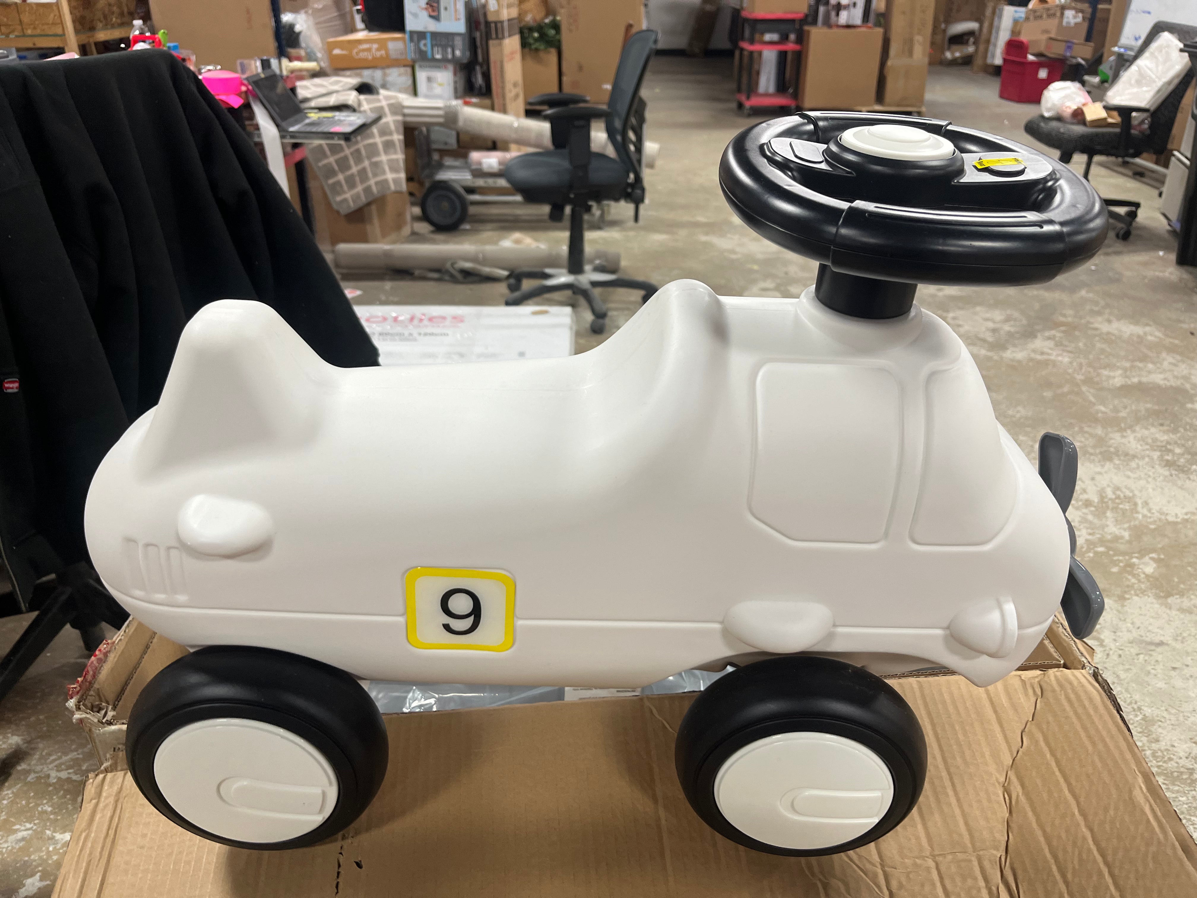 3-in-1 Rocking Horse & Sliding Car w/ Detachable Balance Board Indoor & Outdoor