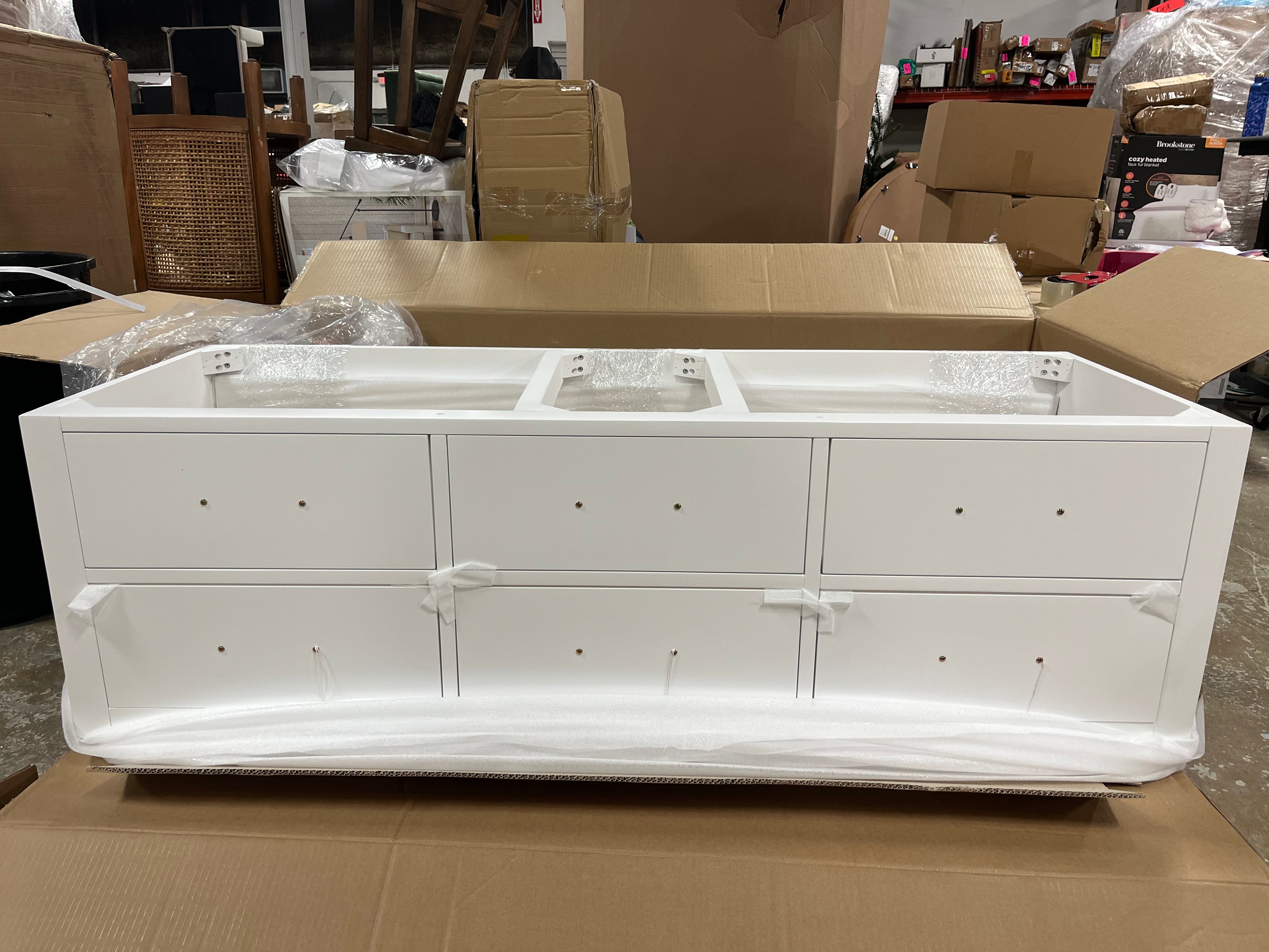 Hutton Double Wall Mounted Vanity Cabinet Only - Less Vanity Top