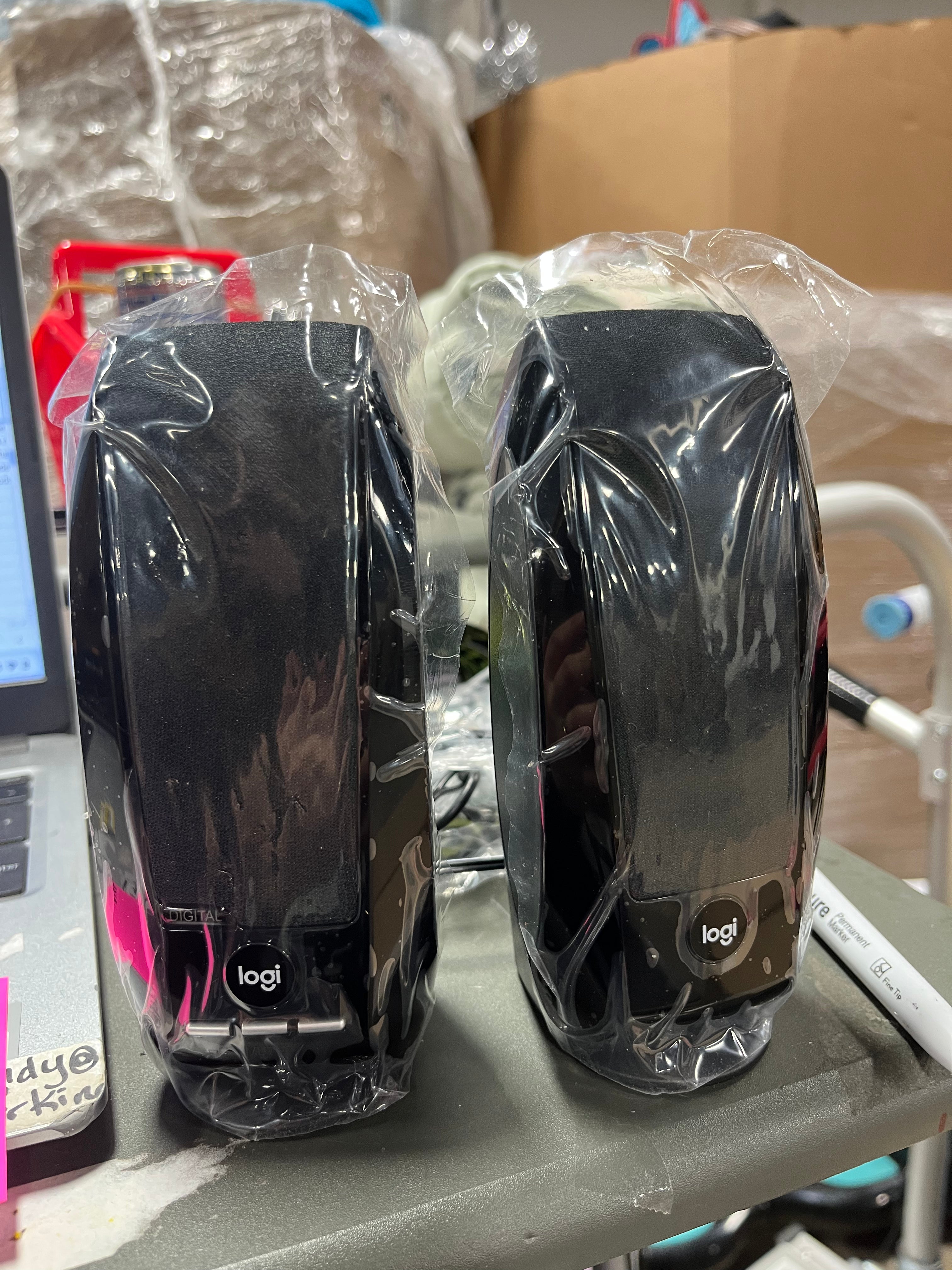 USB Stereo Speakers for Desktop or Laptop - Black