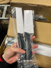 14pc 2-Tone Block Knife Set Black: High Carbon Stainless Steel, Forged Cutlery, Hand Wash