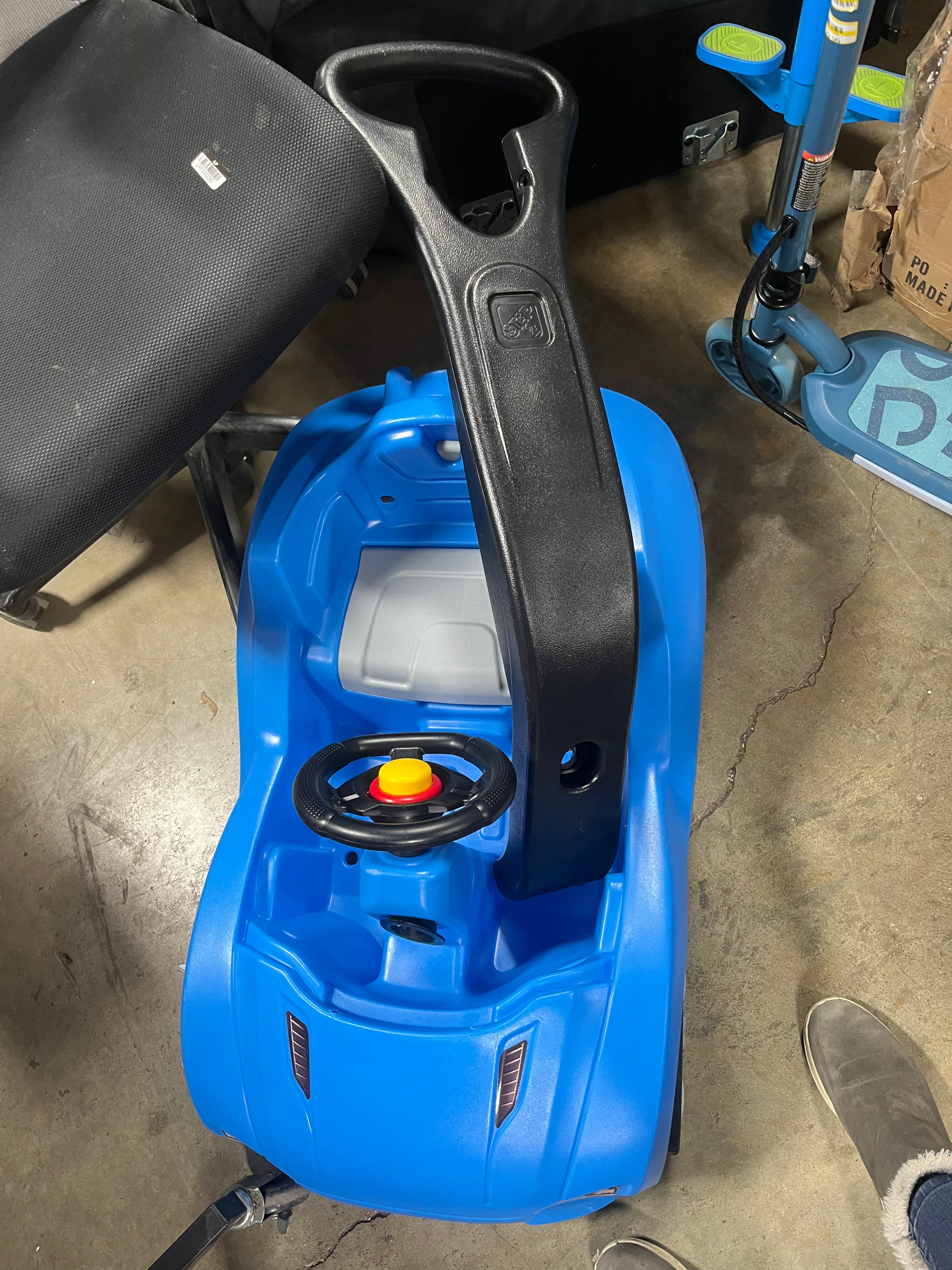 Whisper Ride Blue Cruiser Push Car and Ride on Toy for Toddlers