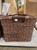 Rectangle Rattan Decorative Basket Dark Brown - FSC Certified Wicker Storage, Spot Clean