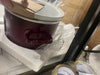 Cook & Carry Programmable Slow Cooker Ceramic Lambrusco Red: 3 Settings, Dishwasher-Safe Parts