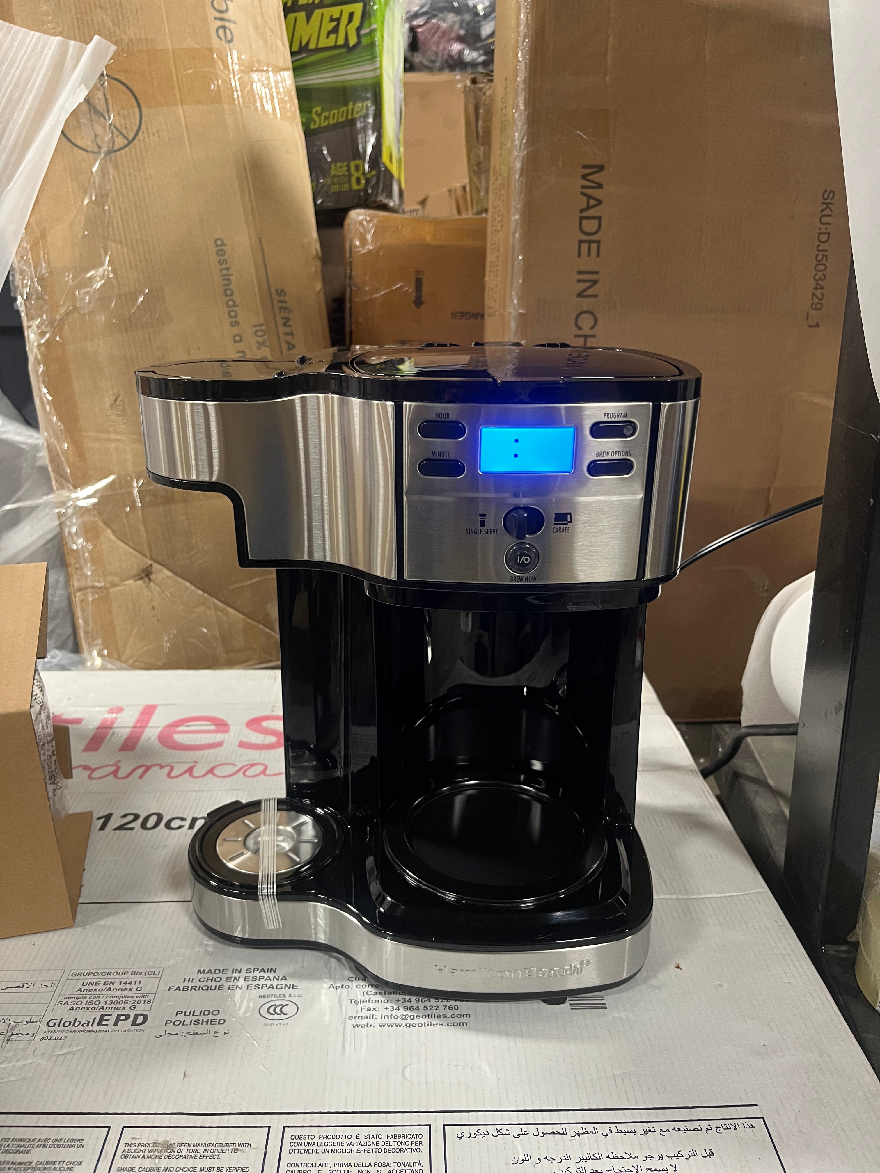 12 Cup & Single Cup Program Coffee Maker