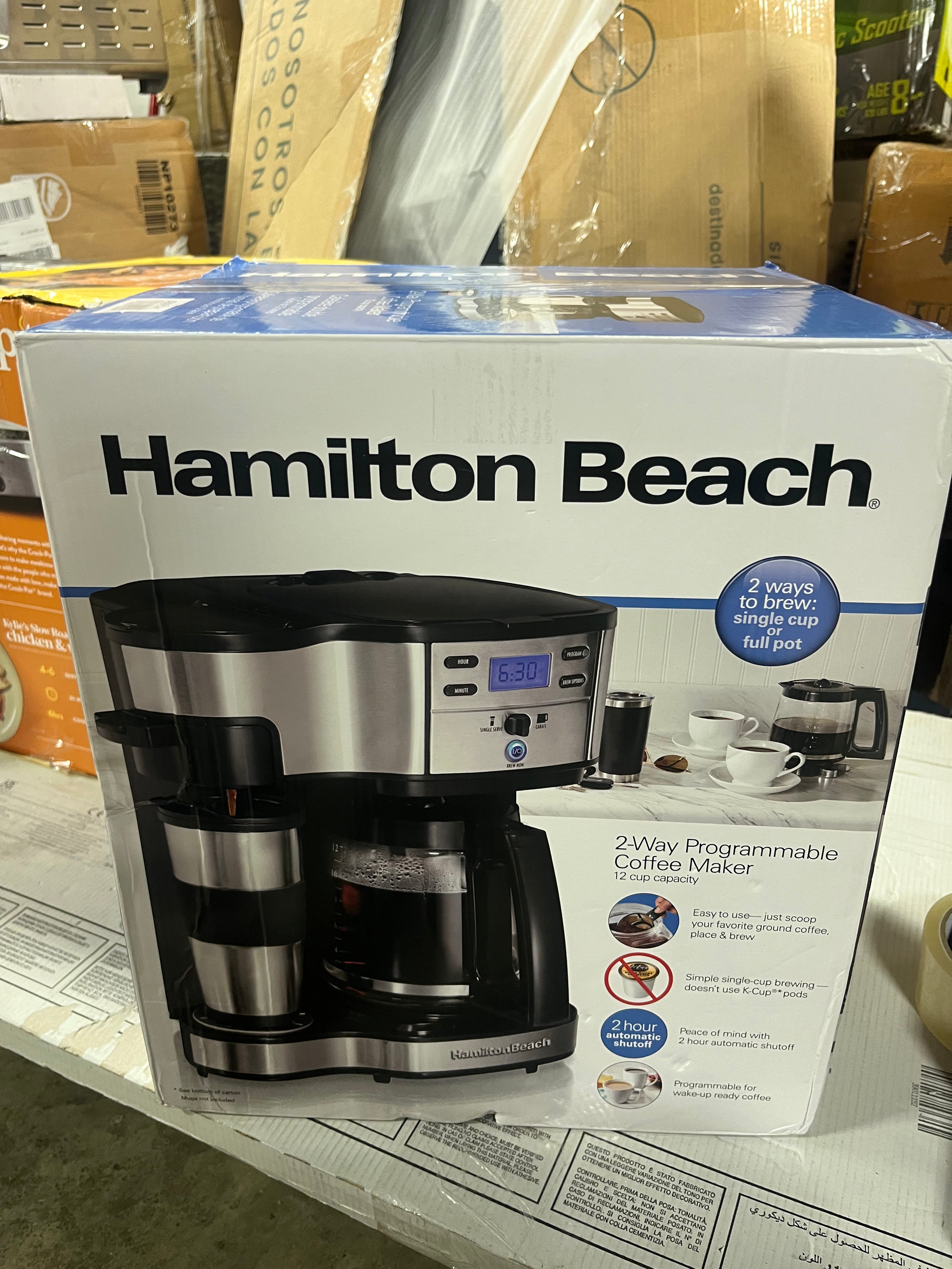 12 Cup & Single Cup Program Coffee Maker