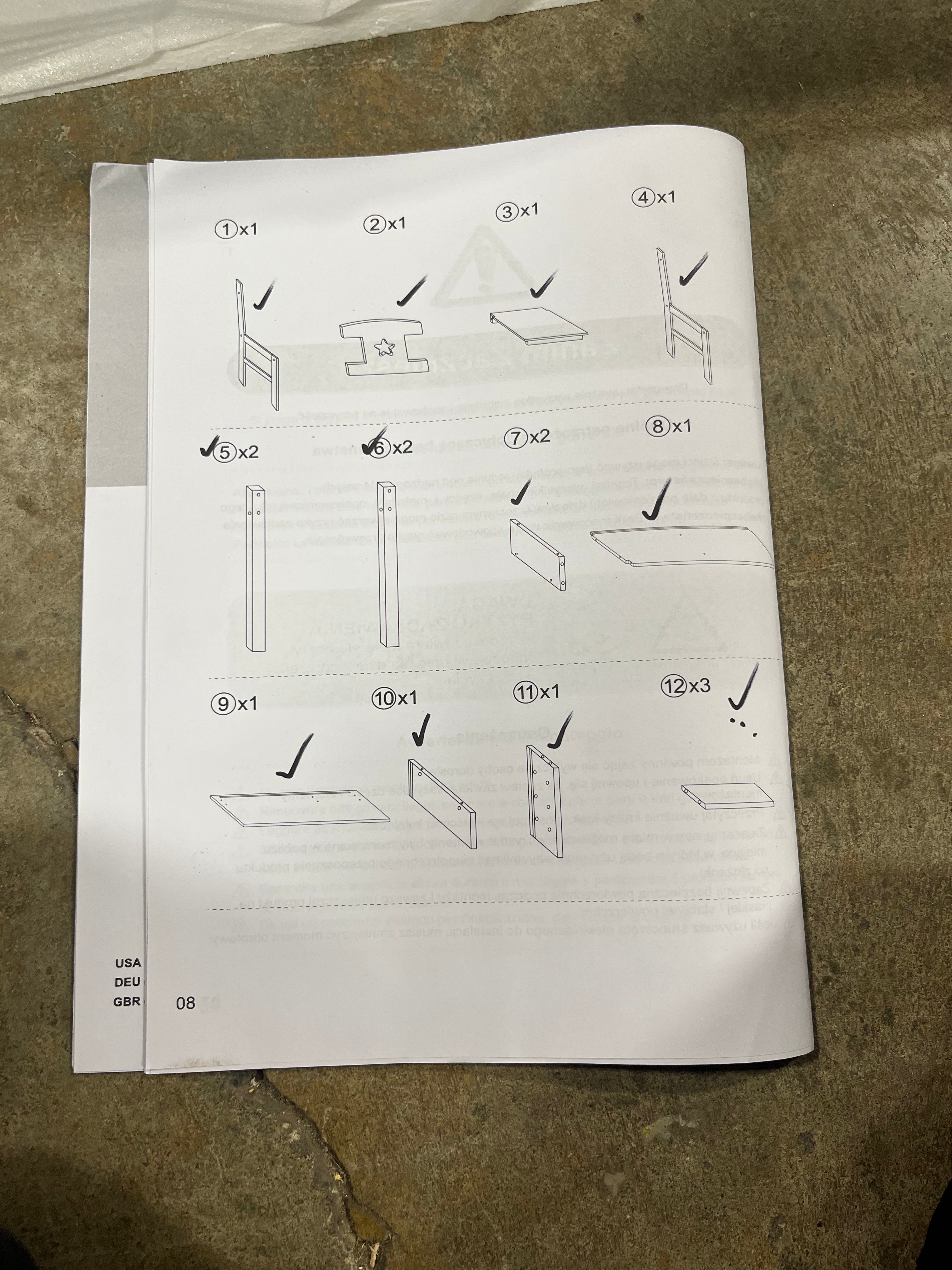 Kids Desk and Chair Set with Hutch and Bulletin Board