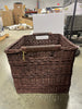 Rectangle Rattan Decorative Basket Dark Brown - FSC Certified Wicker Storage, Spot Clean